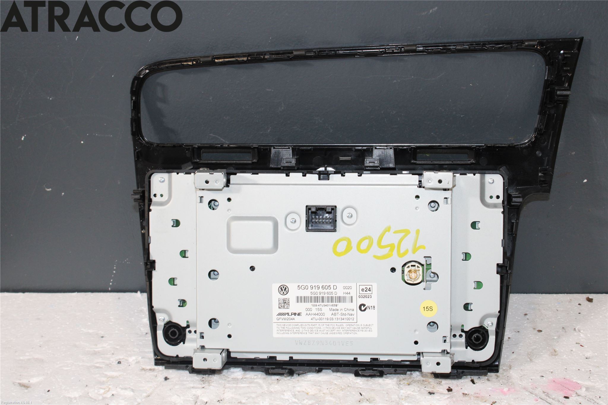 Volkswagen VW GOLF / E-GOLF VII 13-20 Multifunktionsdisplay
