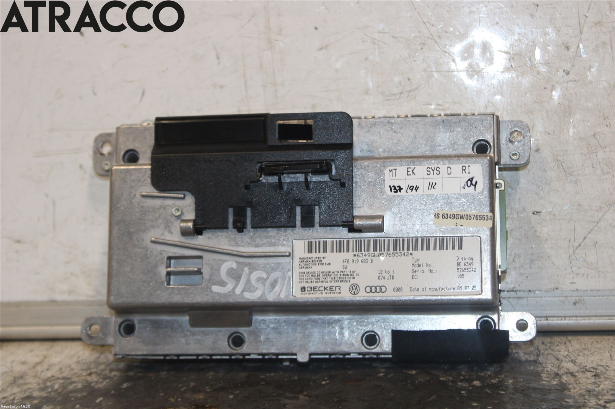 Audi A6/S6     05-11 Bildskärm