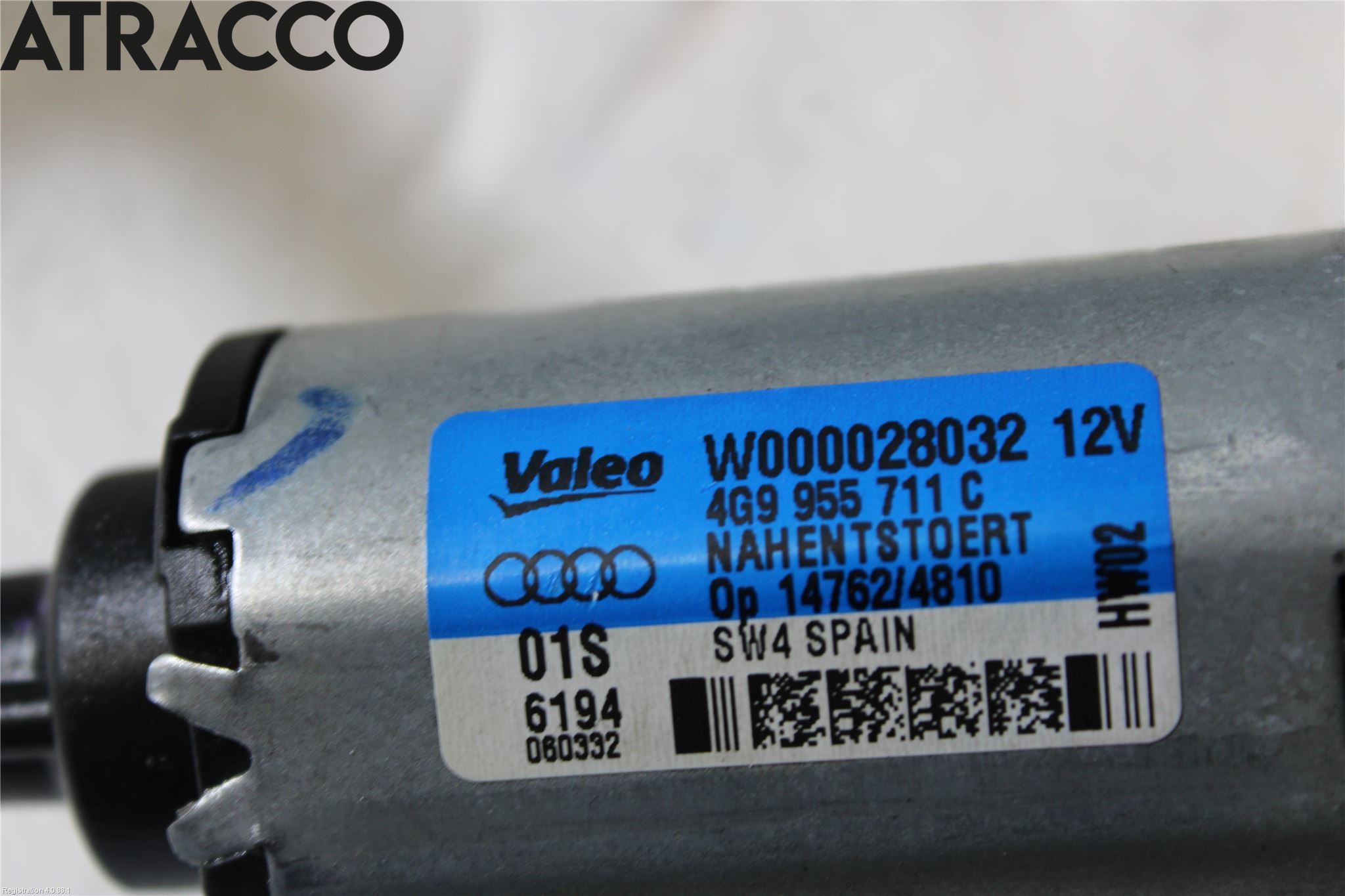 Audi A1/S1 11-18 Torkarmotor Baklucka