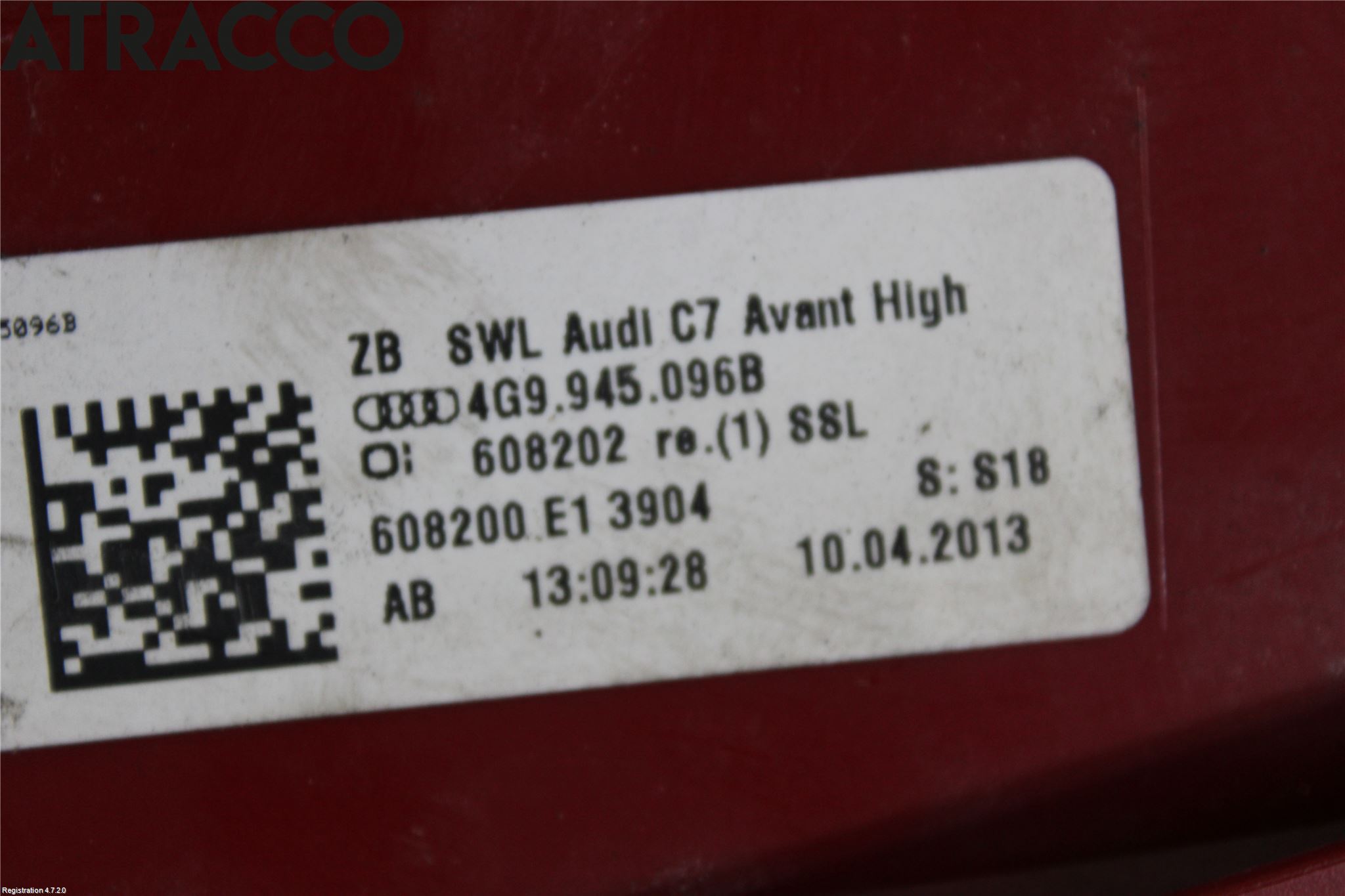 Audi A6/S6 4G 11-18 Bakljus Höger