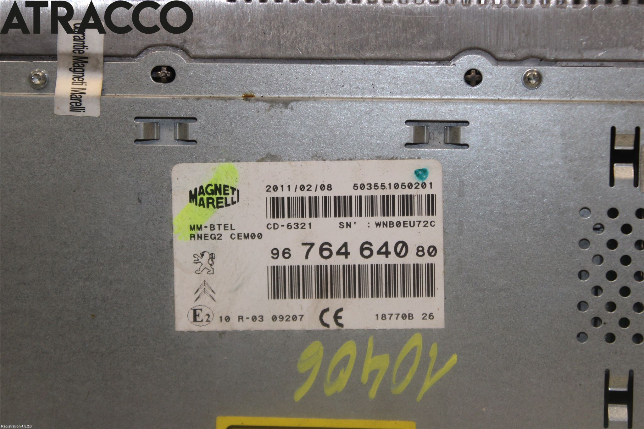 Peugeot 508 11-18 Cd Radio - Multimediapanel
