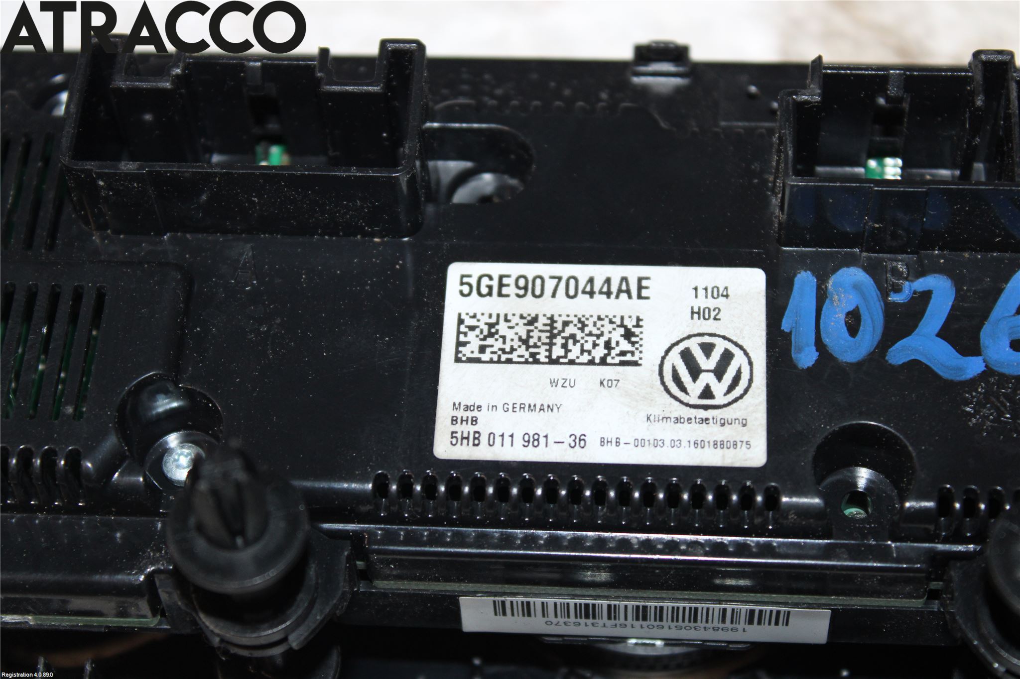 Volkswagen VW GOLF / E-GOLF VII 13-20 Ac Styrenhet Ac Manöveren