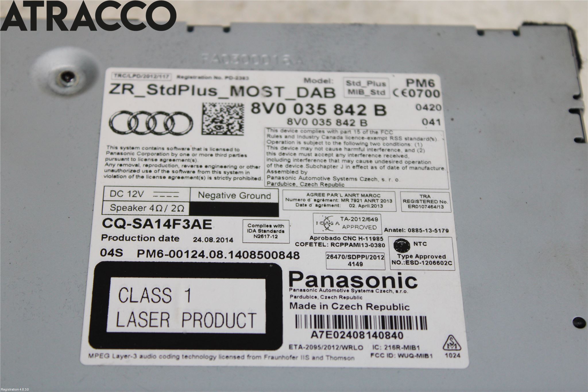 Audi A3/S3 8V 13-20 Radio