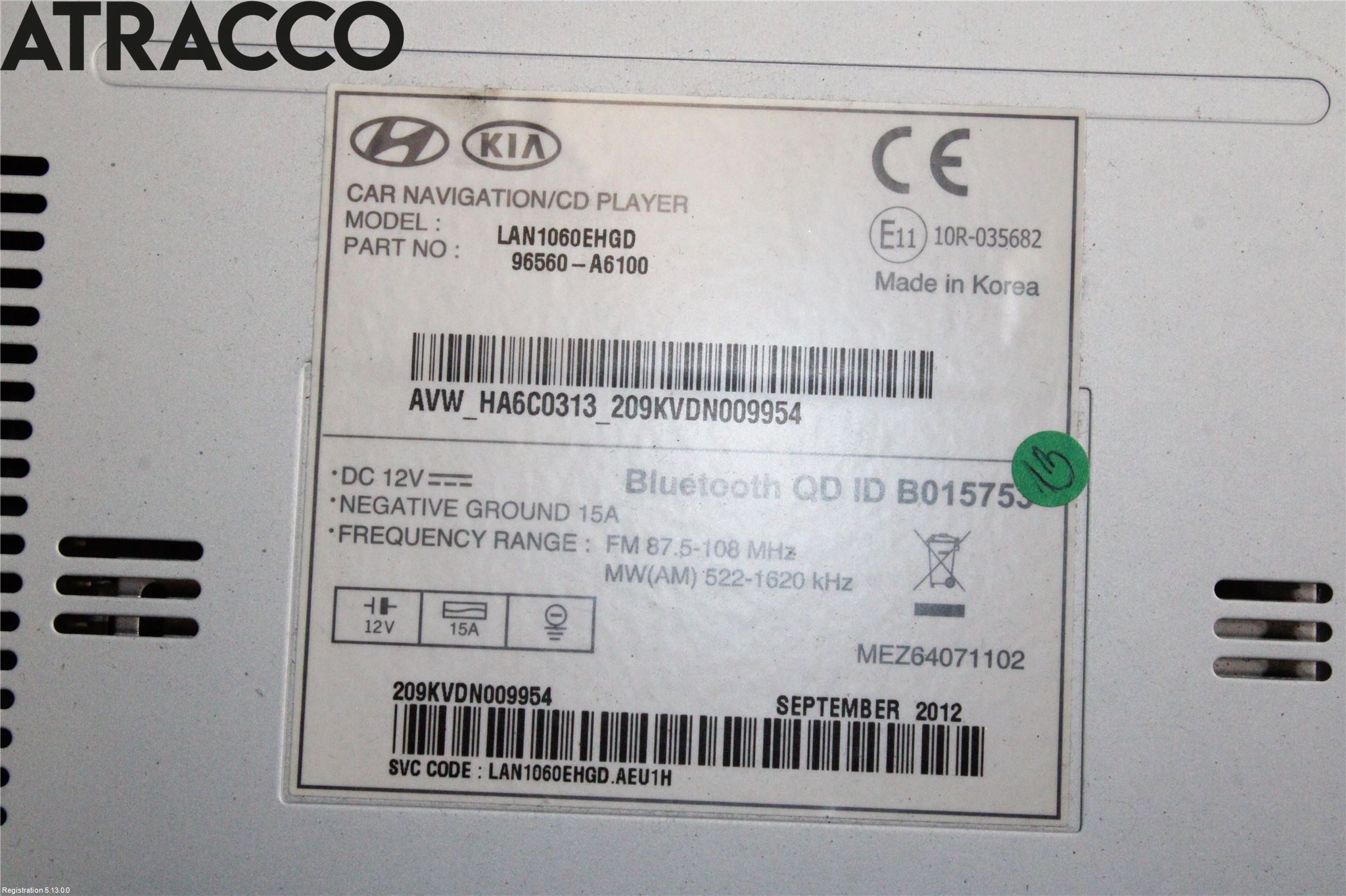 Hyundai i40 08-15 Cd Radio - Multimediapanel