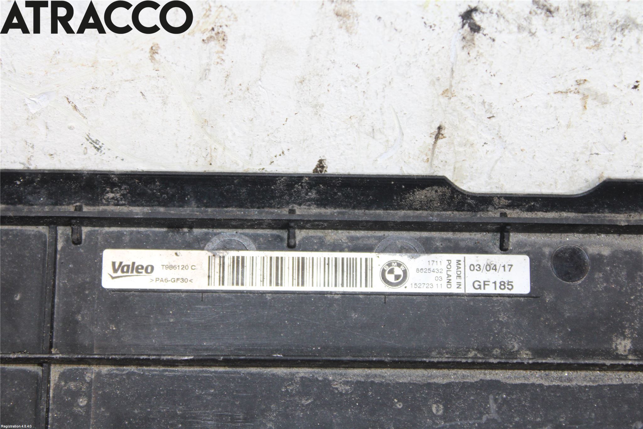 BMW 3 F30/F31/F80 12-19 Kylarfäste-Ram-Balk