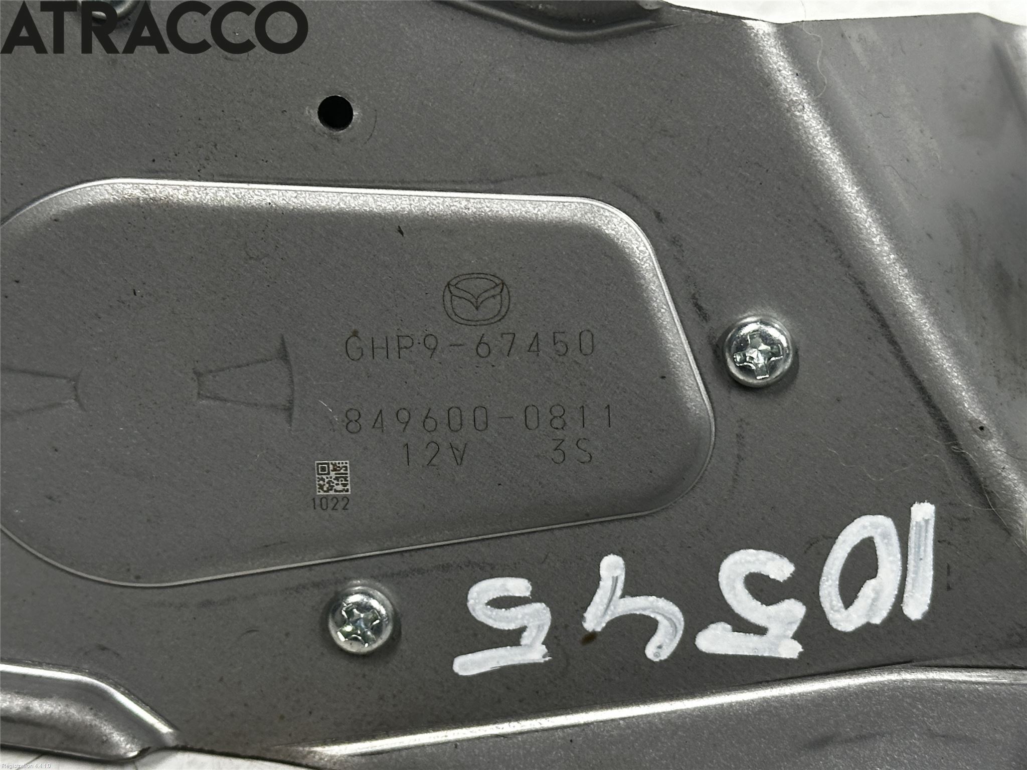 Mazda 6 13- Torkarmotor Baklucka