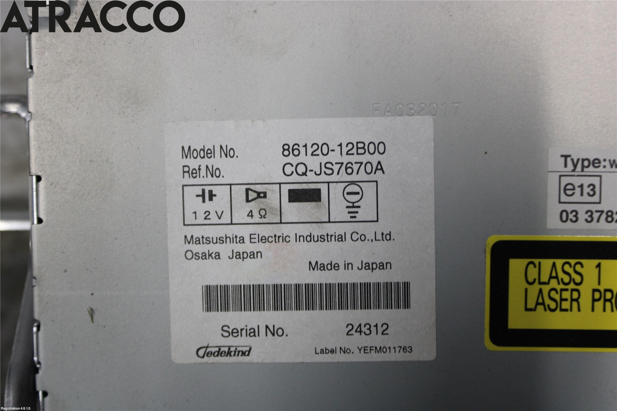 Toyota COROLLA 08-12 Cd Radio - Multimediapanel