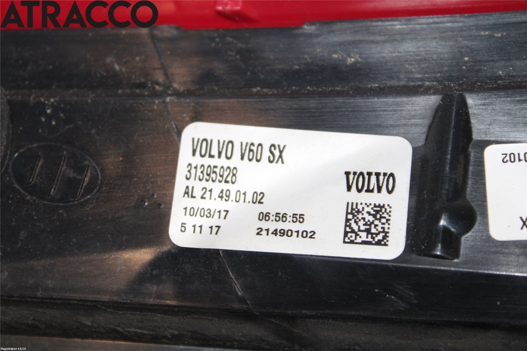 Volvo V60 14-18 Bakljus Vänster