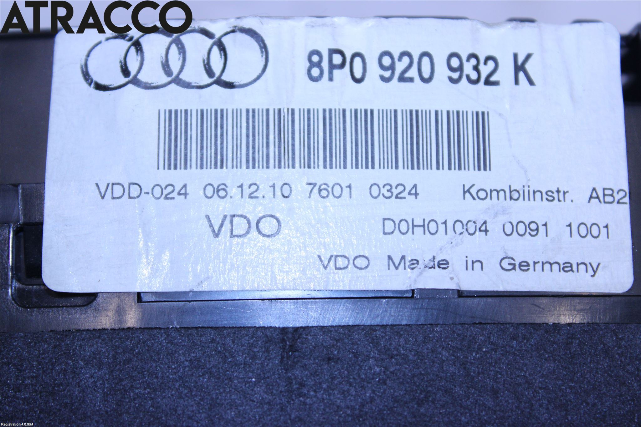 Audi A3/S3 05-13 Instrument Hast