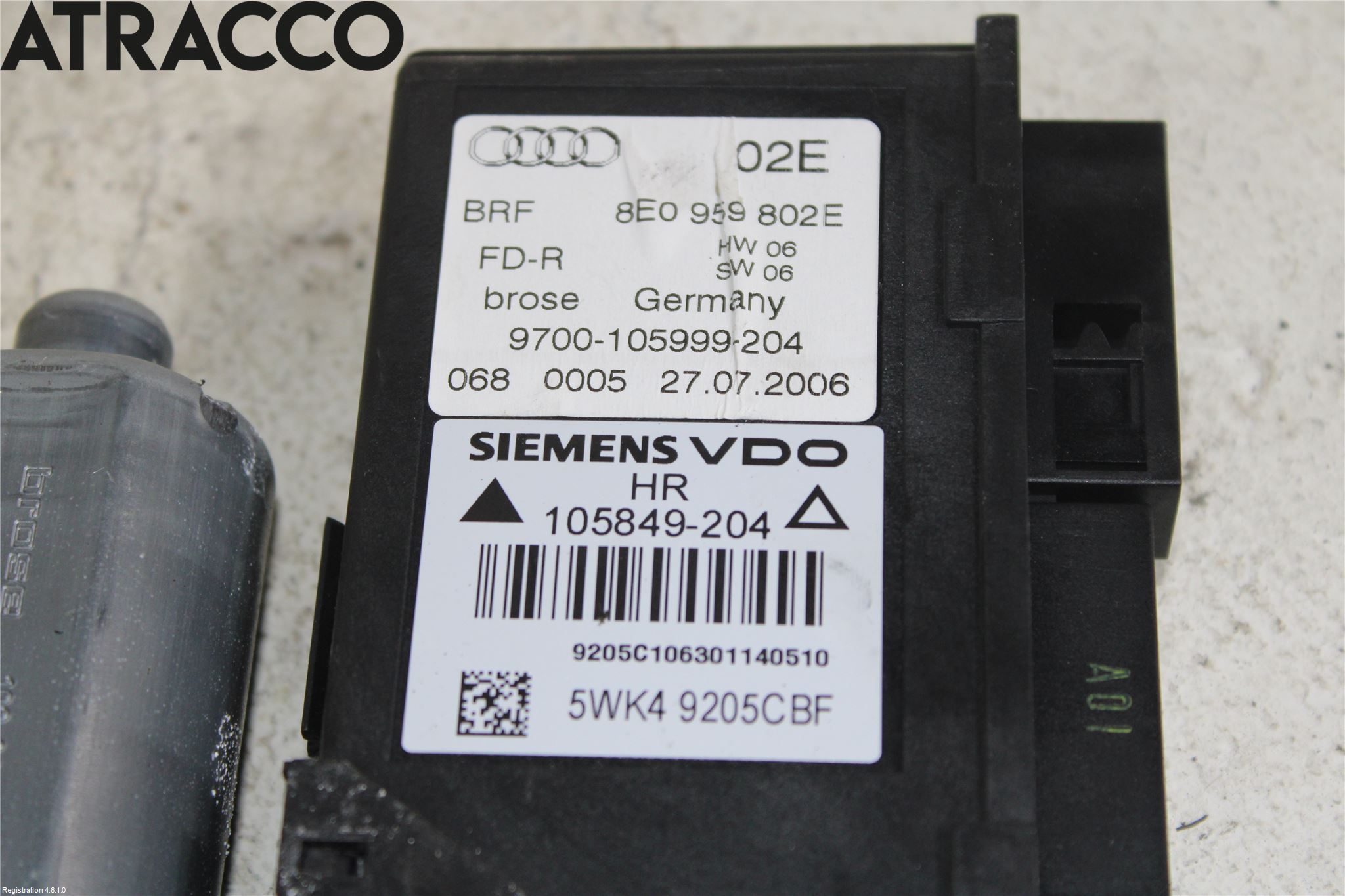 Audi A4/S4 05-07 Fönsterhissmotor