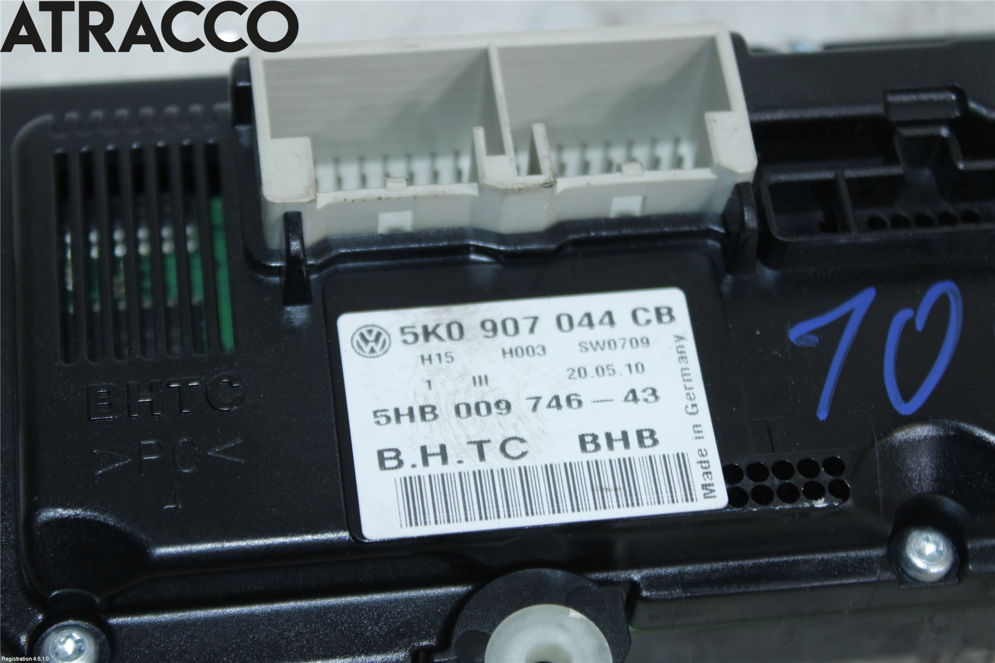 Volkswagen VW GOLF VI 09-13 Ac Styrenhet Ac Manöveren