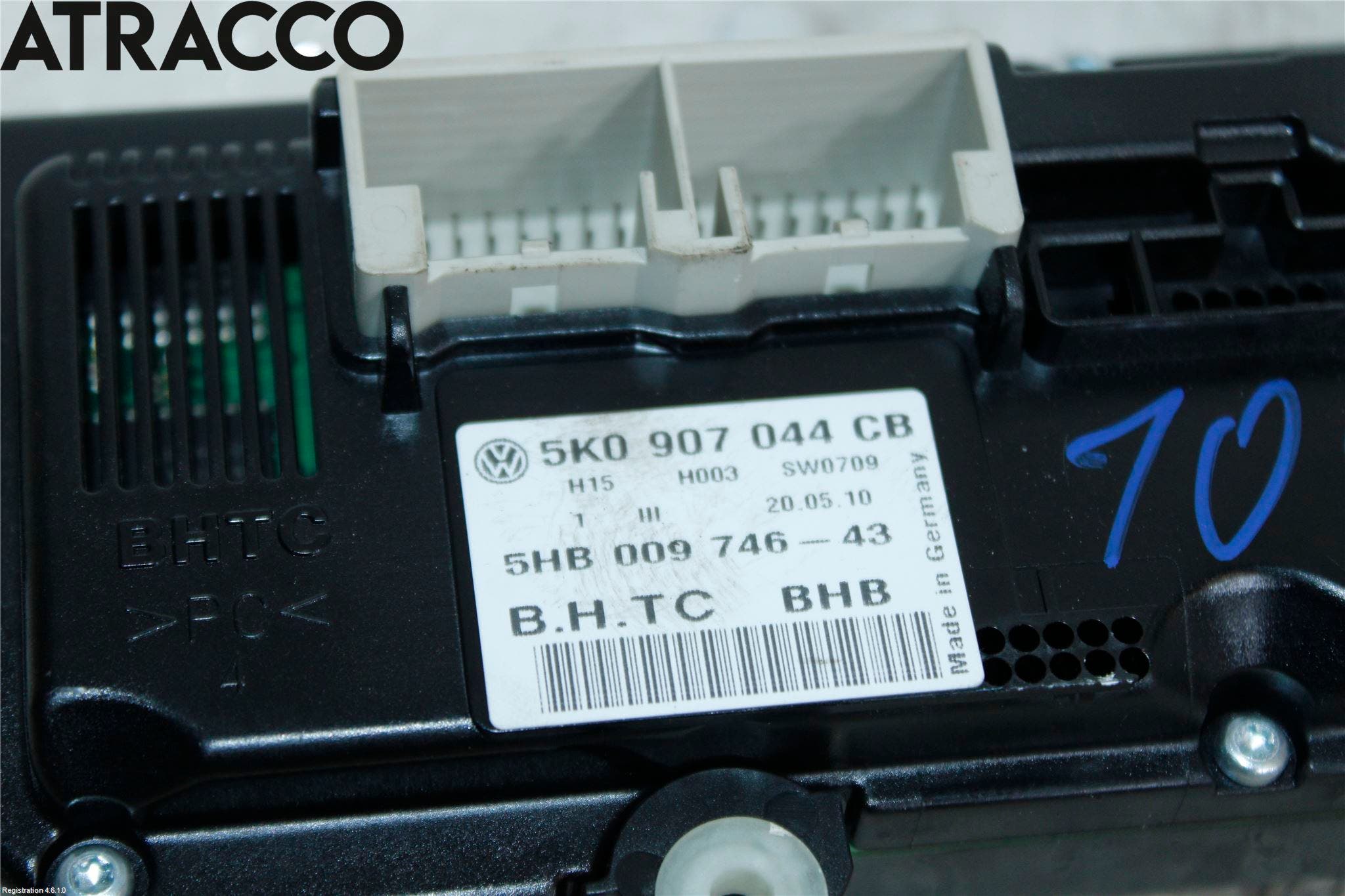 Volkswagen VW GOLF VI 09-13 Ac Styrenhet Ac Manöveren