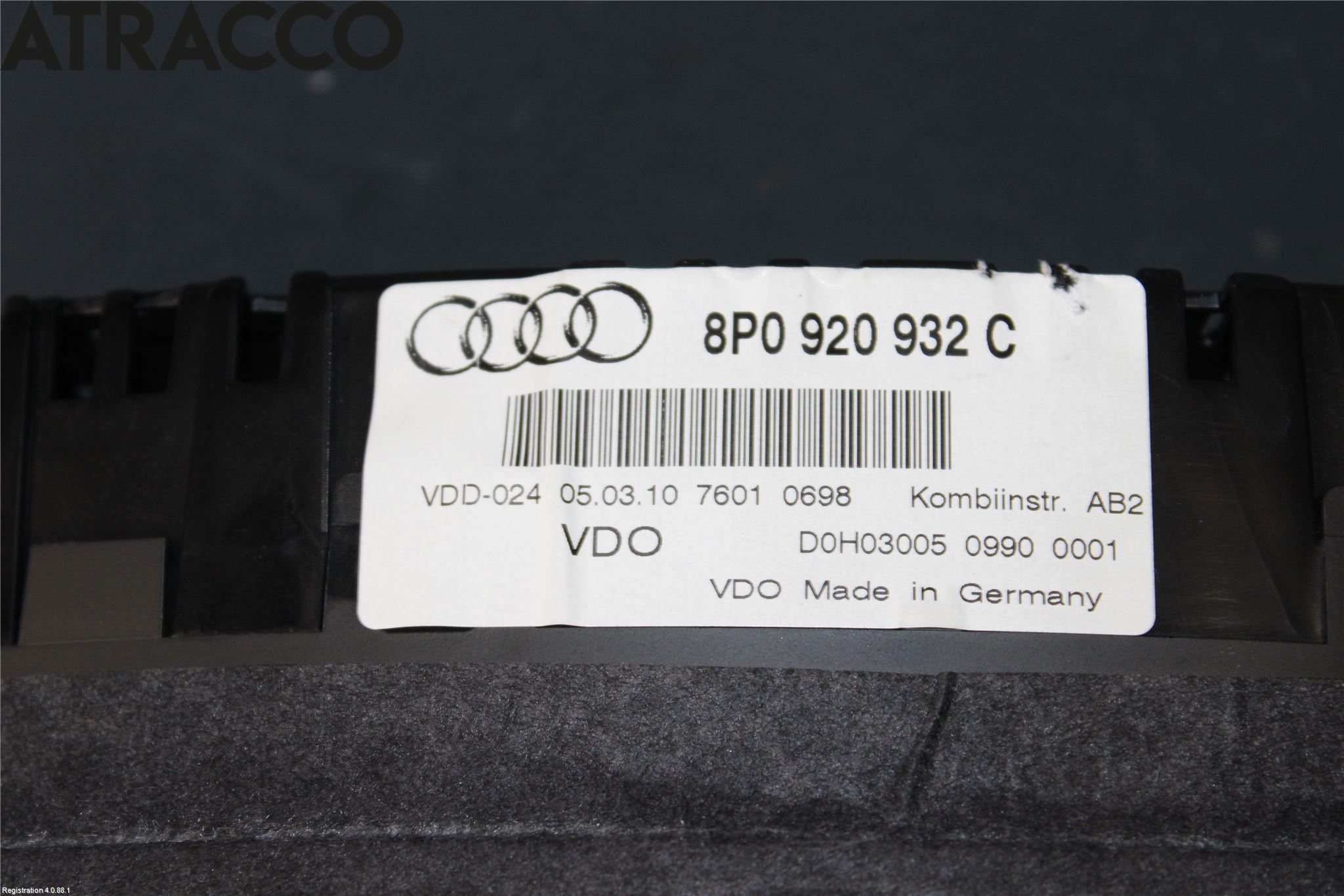 Audi A3/S3 05-13 Instrument Hast