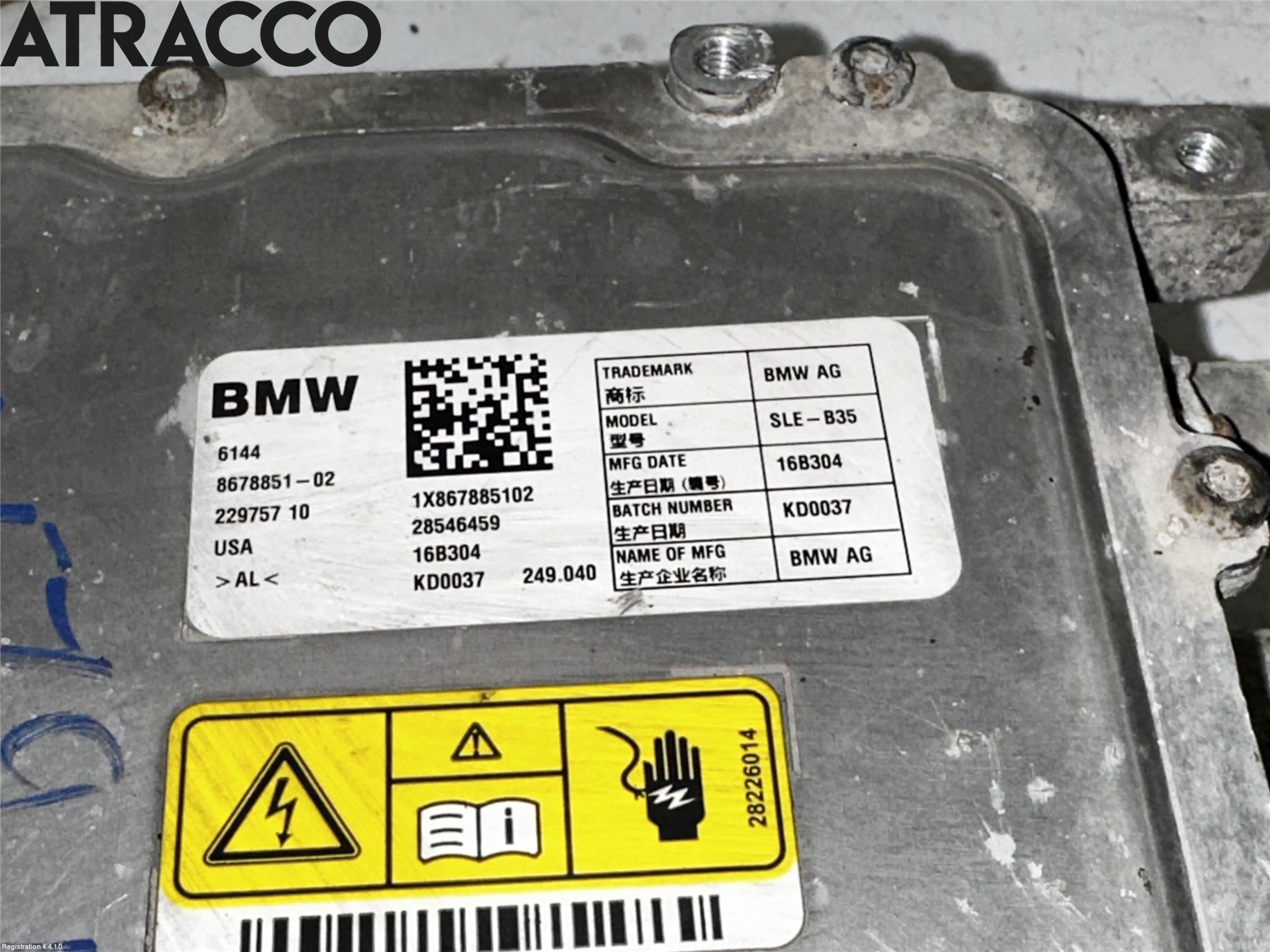 BMW 2 F45 Active Tourer 14-21 Batteriladdare Högspänning