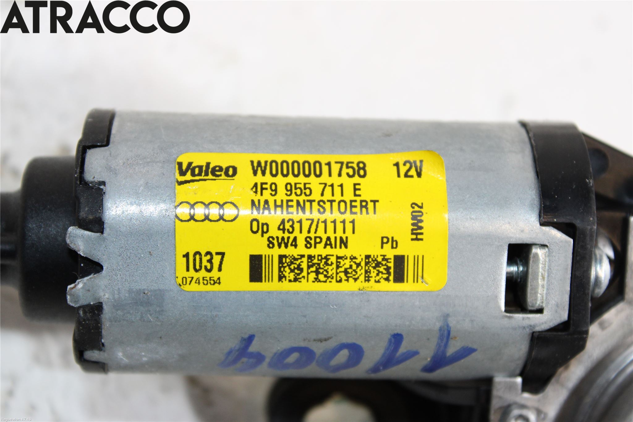 Audi A4/S4 08-11 Torkarmotor Baklucka