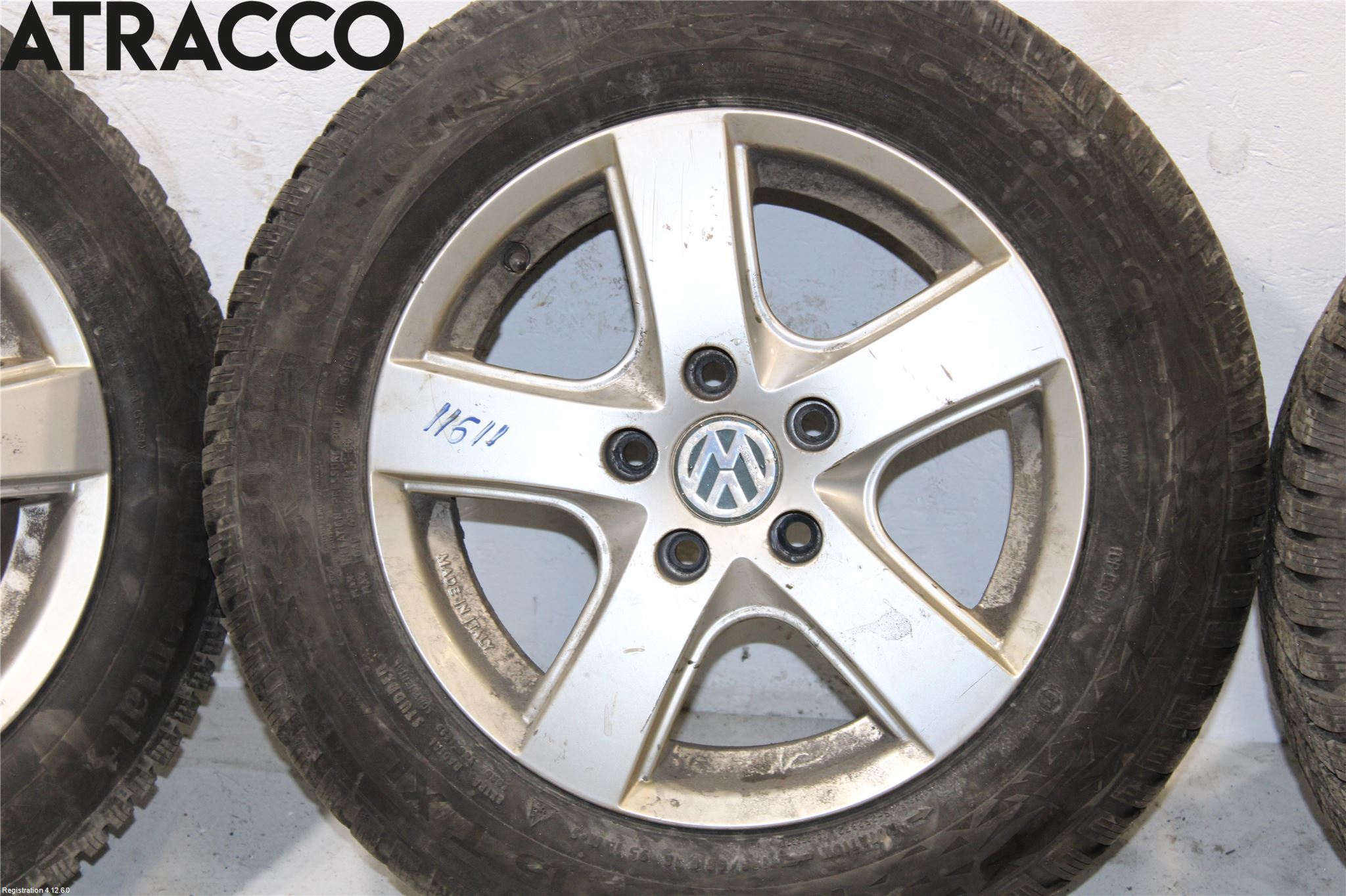 Volkswagen VW GOLF VI 09-13 Vinterdäck Alumfälg 4St