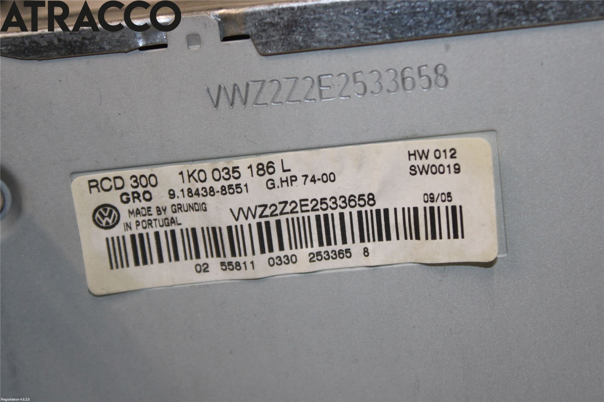 Volkswagen VW GOLF V 04-09 Cd Radio - Multimediapanel