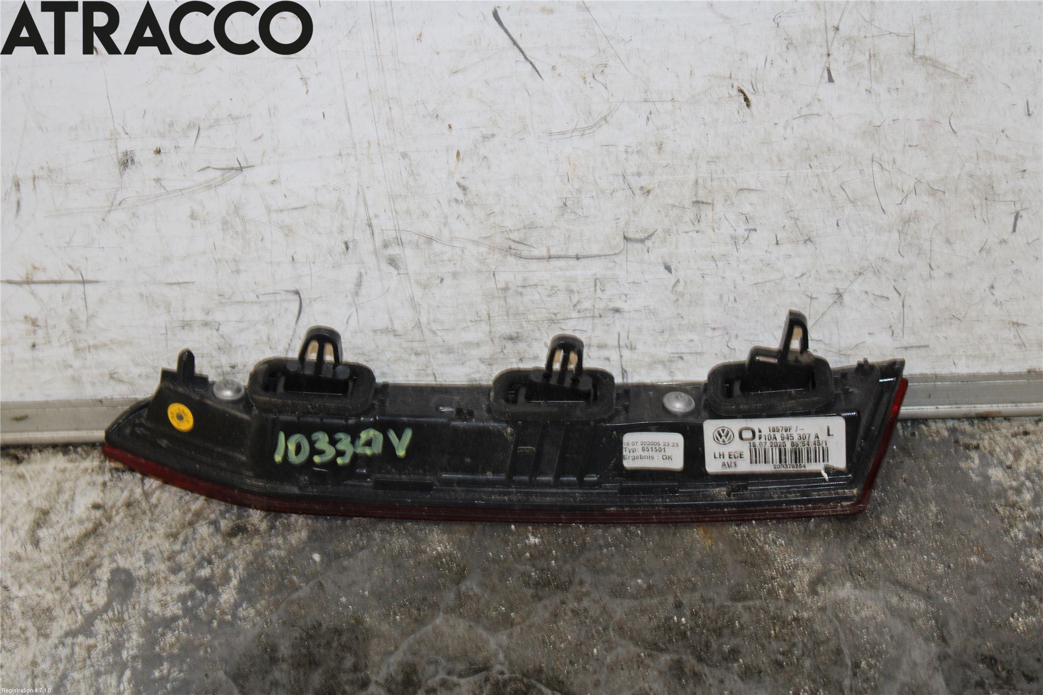 Volkswagen VW ID.3 21- Dimljus/Reflex Bak