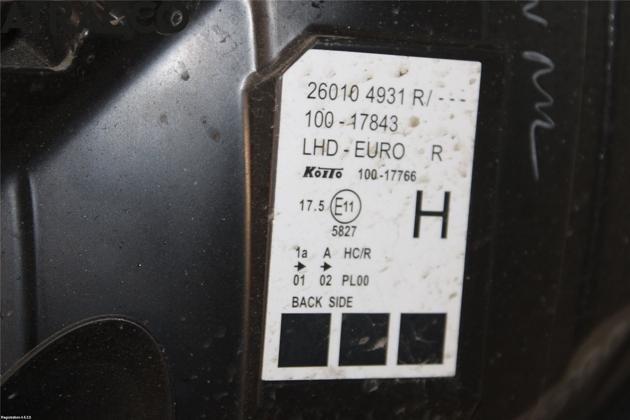 Renault KANGOO/E-TECH 21- Strålkastare Höger
