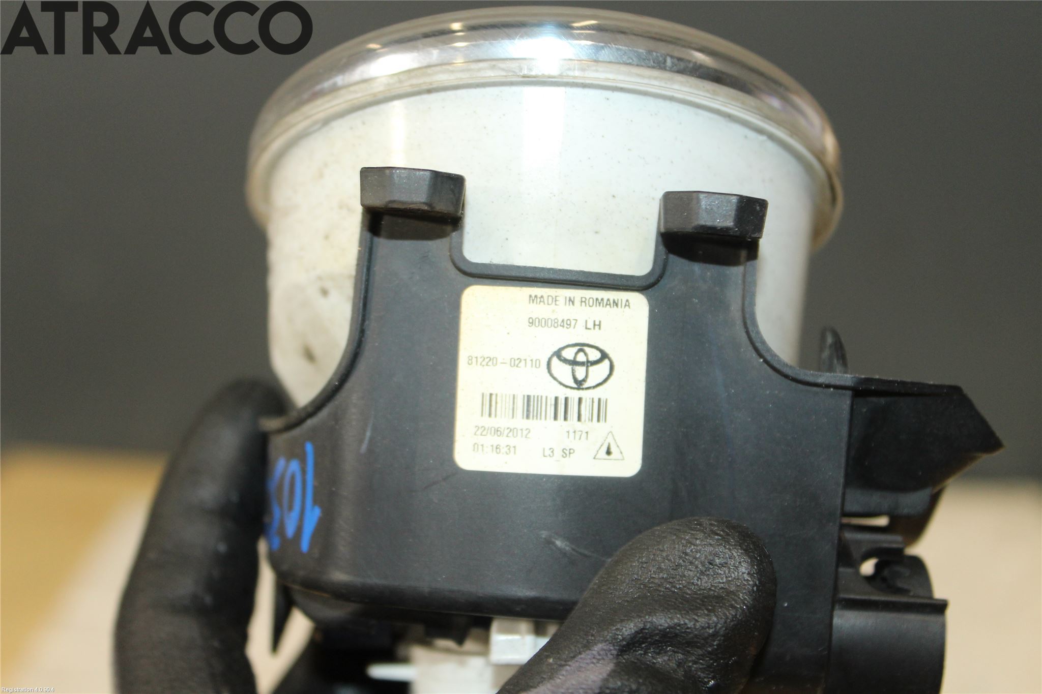 Toyota YARIS XP130 12-14 Dimljus-Varselljus Fram