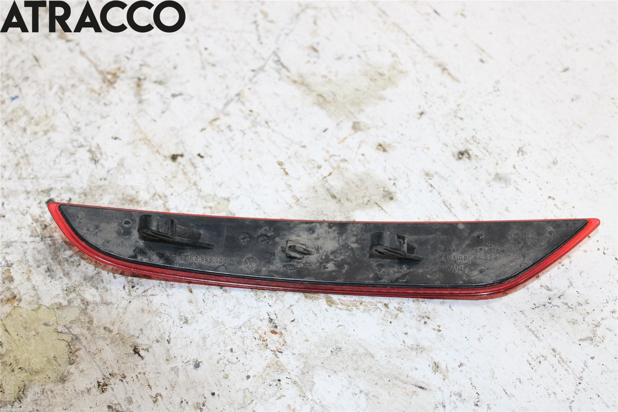 Volkswagen VW GOLF VI 09-13 Dimljus/Reflex Bak