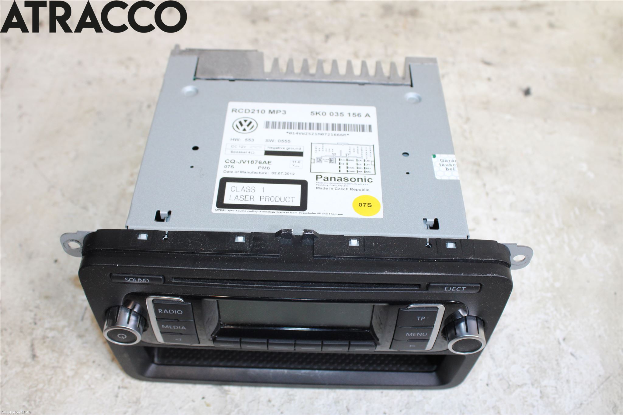 Volkswagen VW GOLF VI 09-13 Cd Radio - Multimediapanel