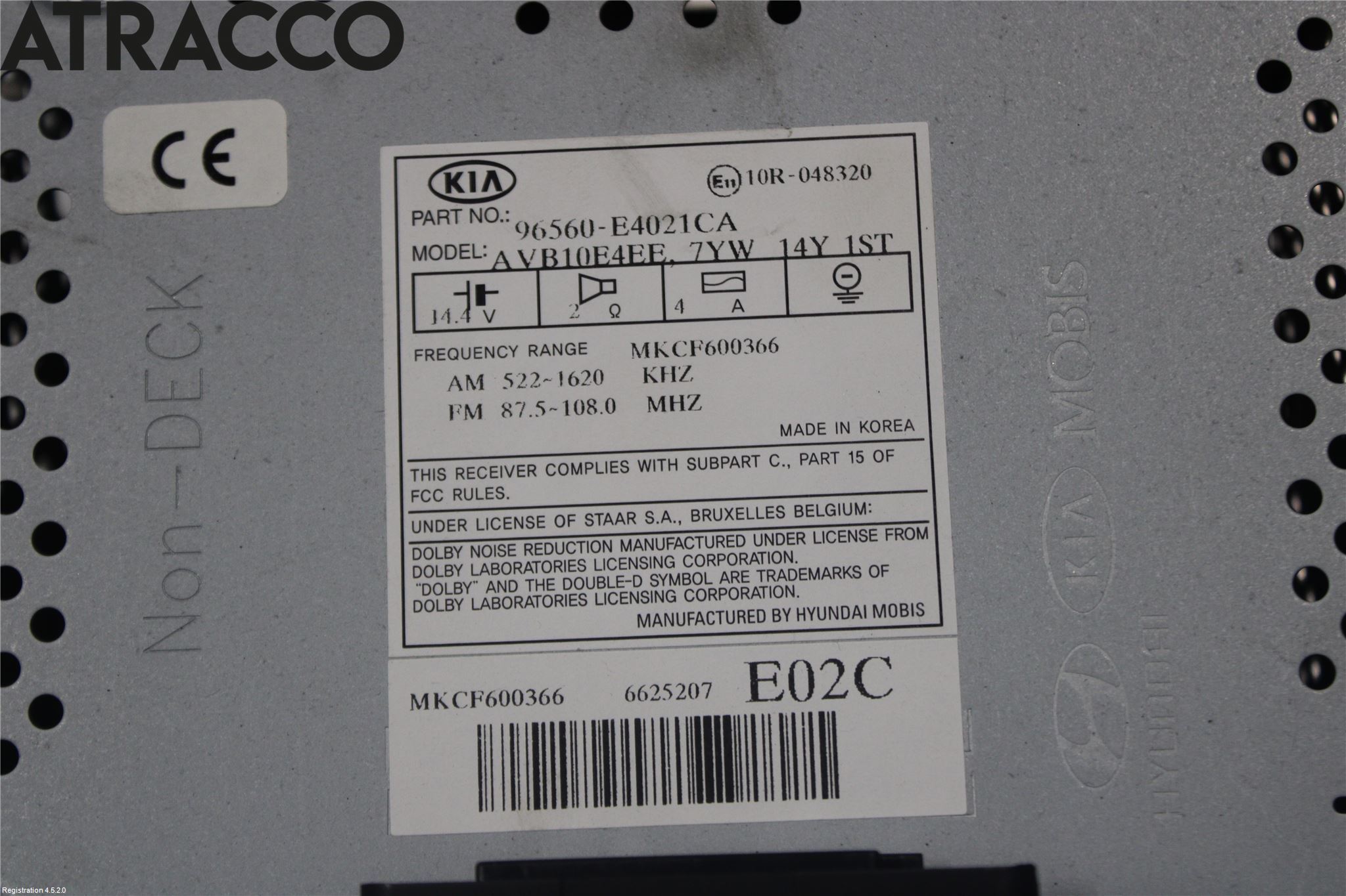 Kia SOUL 09- Cd Radio - Multimediapanel