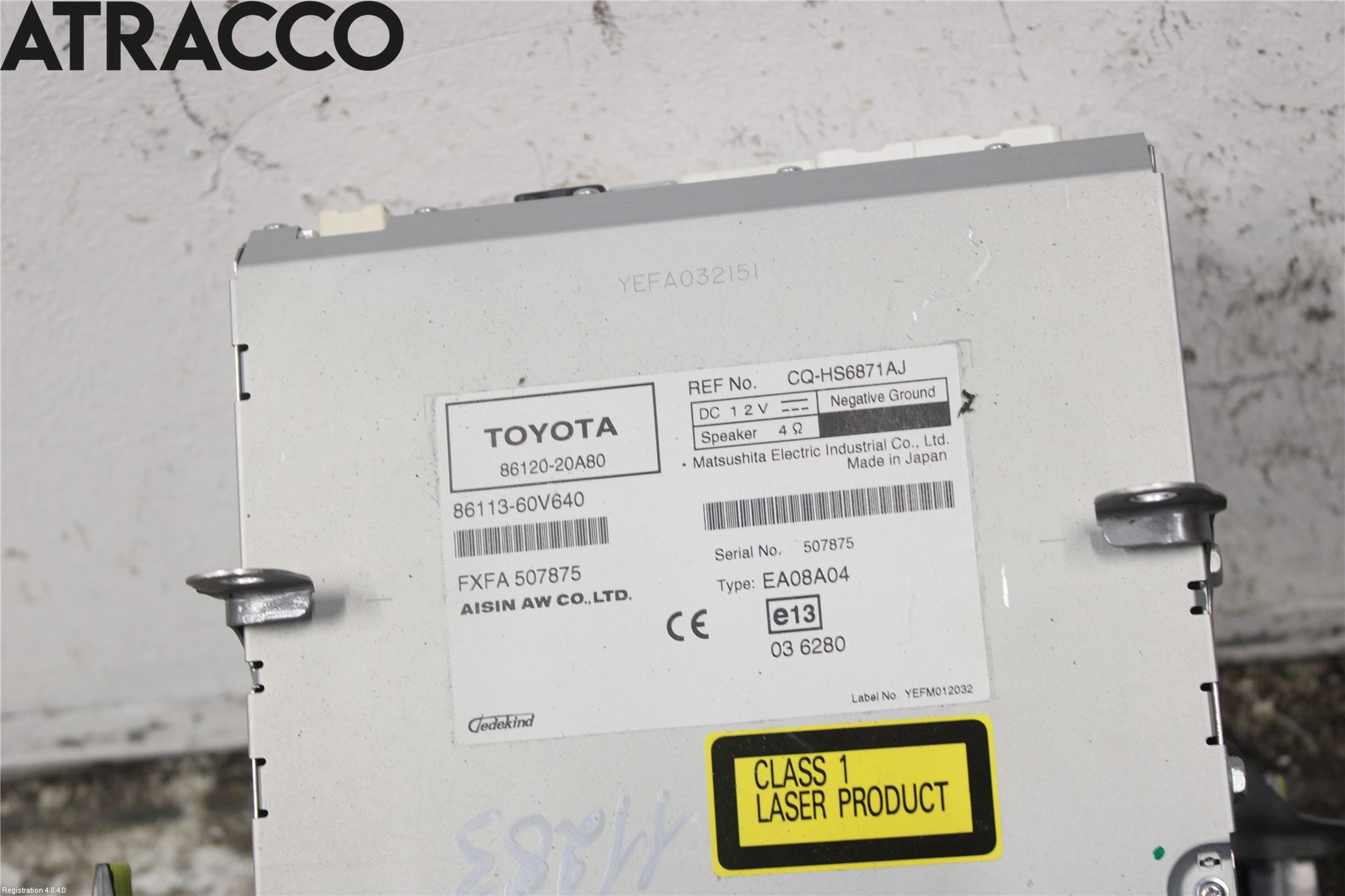 Toyota AVENSIS 09-15 Radio
