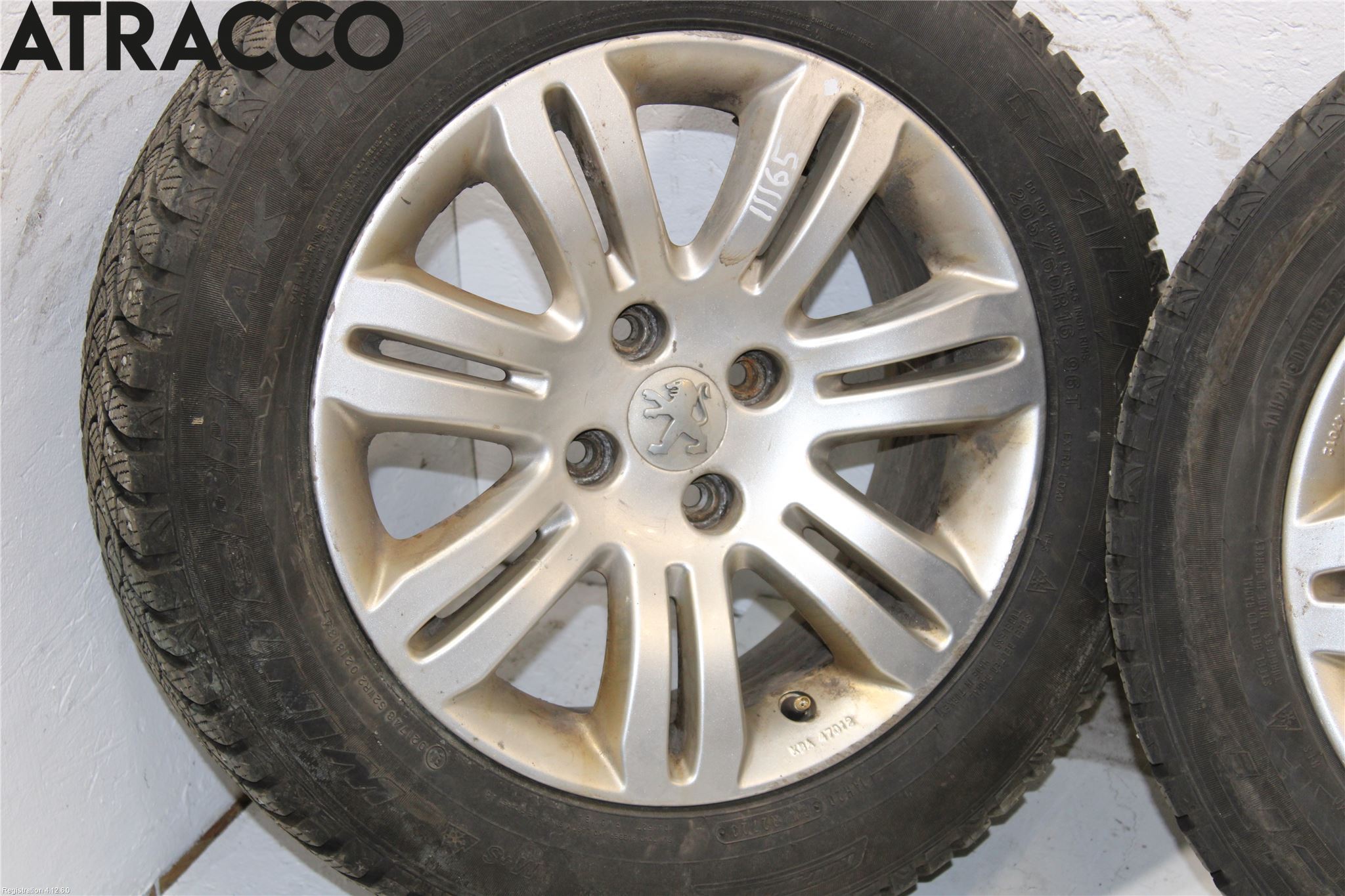 Peugeot 5008 10-16 Vinterdäck Alumfälg 4St