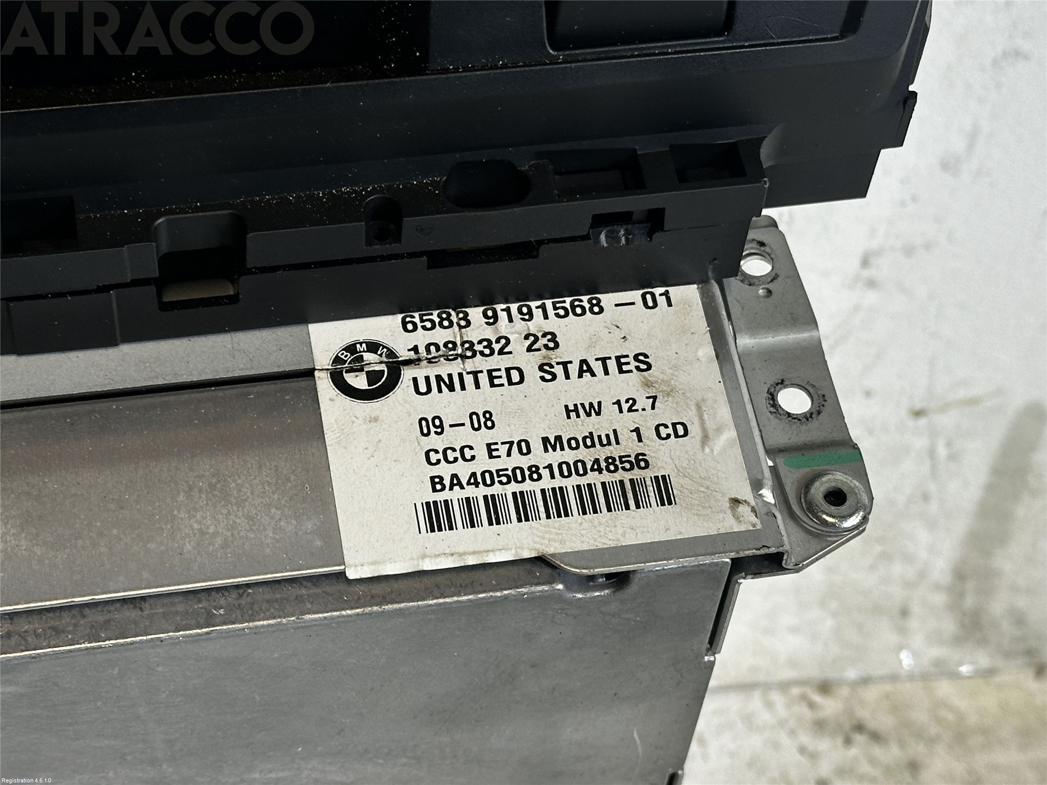 BMW X6 E71/E72   08-14 Cd Radio - Multimediapanel