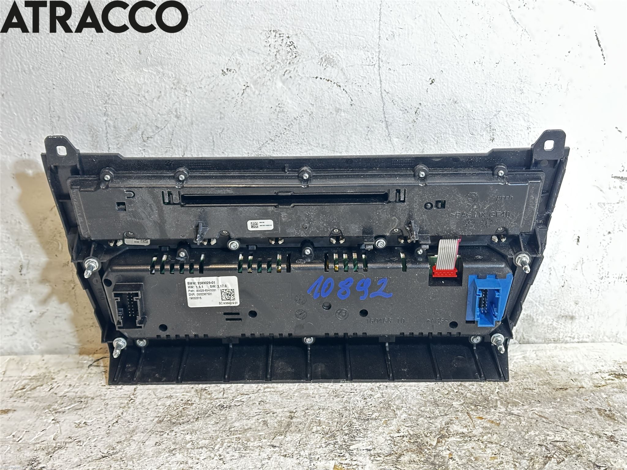 BMW 5 F10/F11/F18 09-17 Ac Styrenhet Ac Manöveren