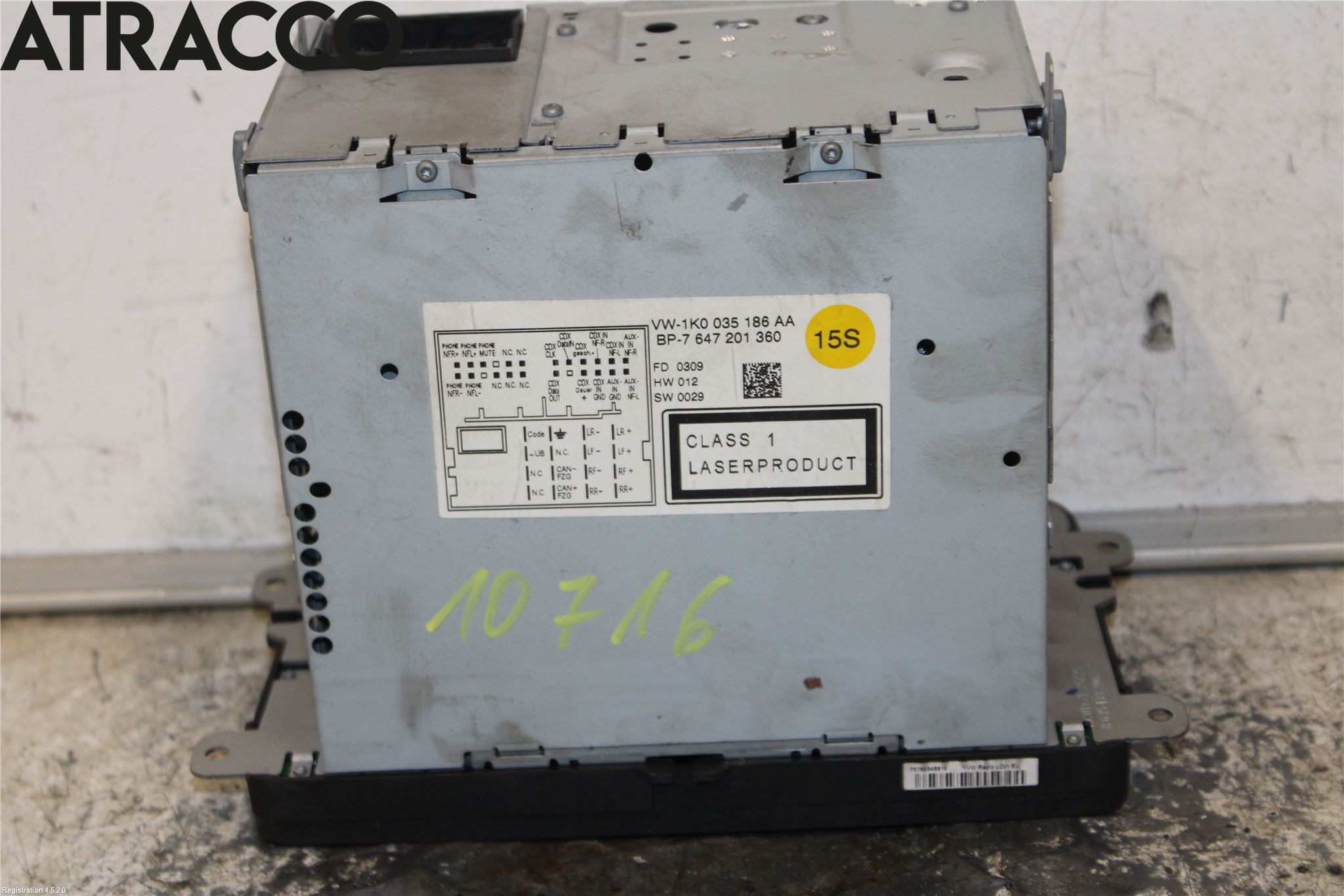 Volkswagen VW TOURAN 03-10 Cd Radio - Multimediapanel