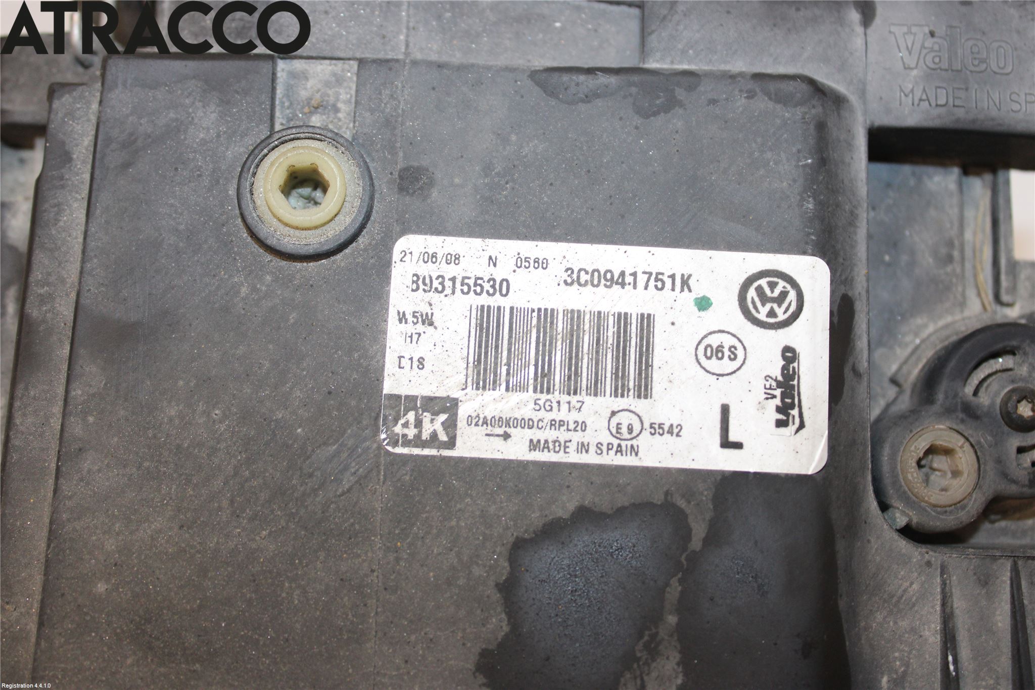 Volkswagen VW PASSAT 05-11 Strålkastare Vänster