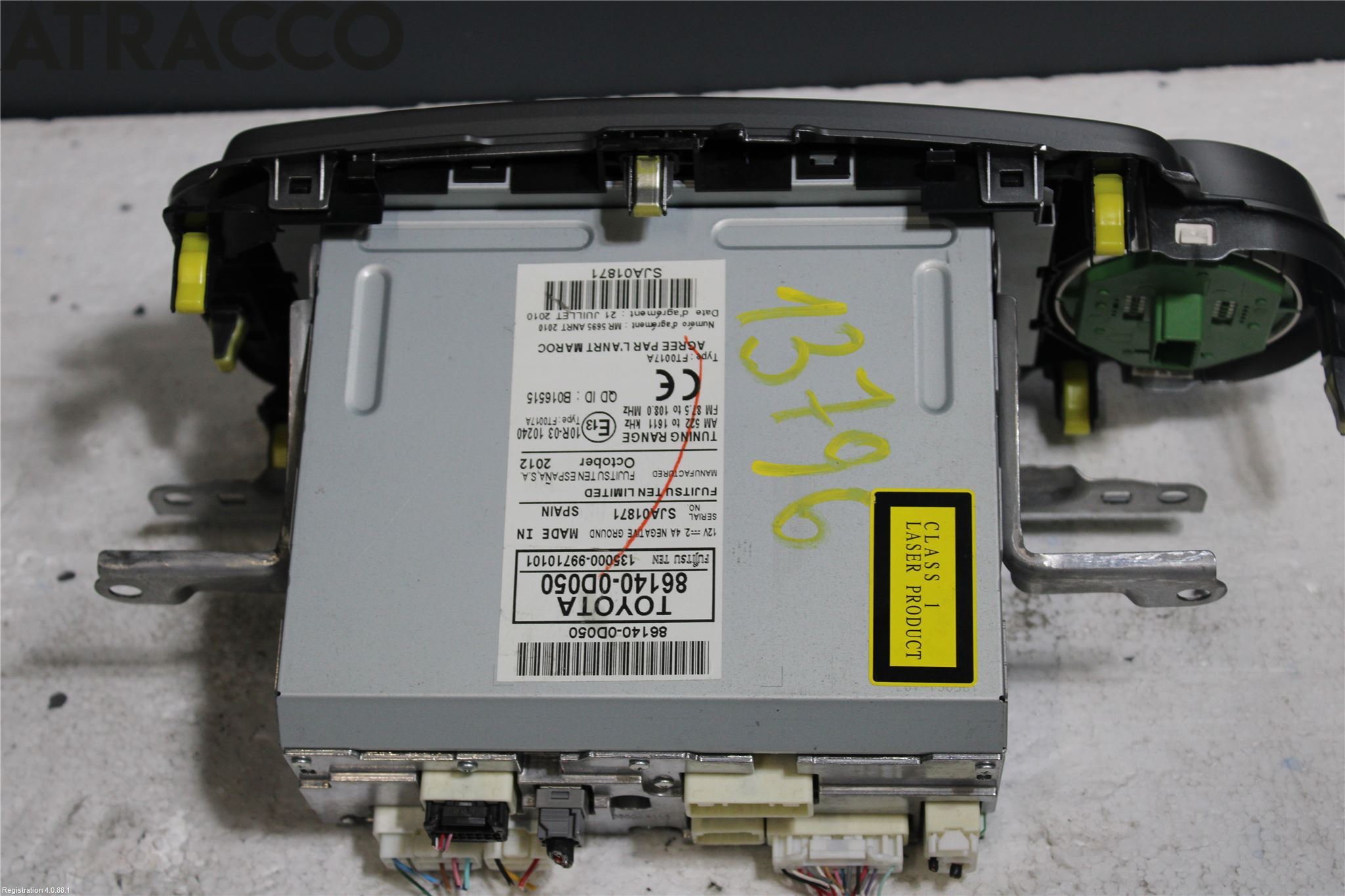 Toyota YARIS XP130 12-14 Radio