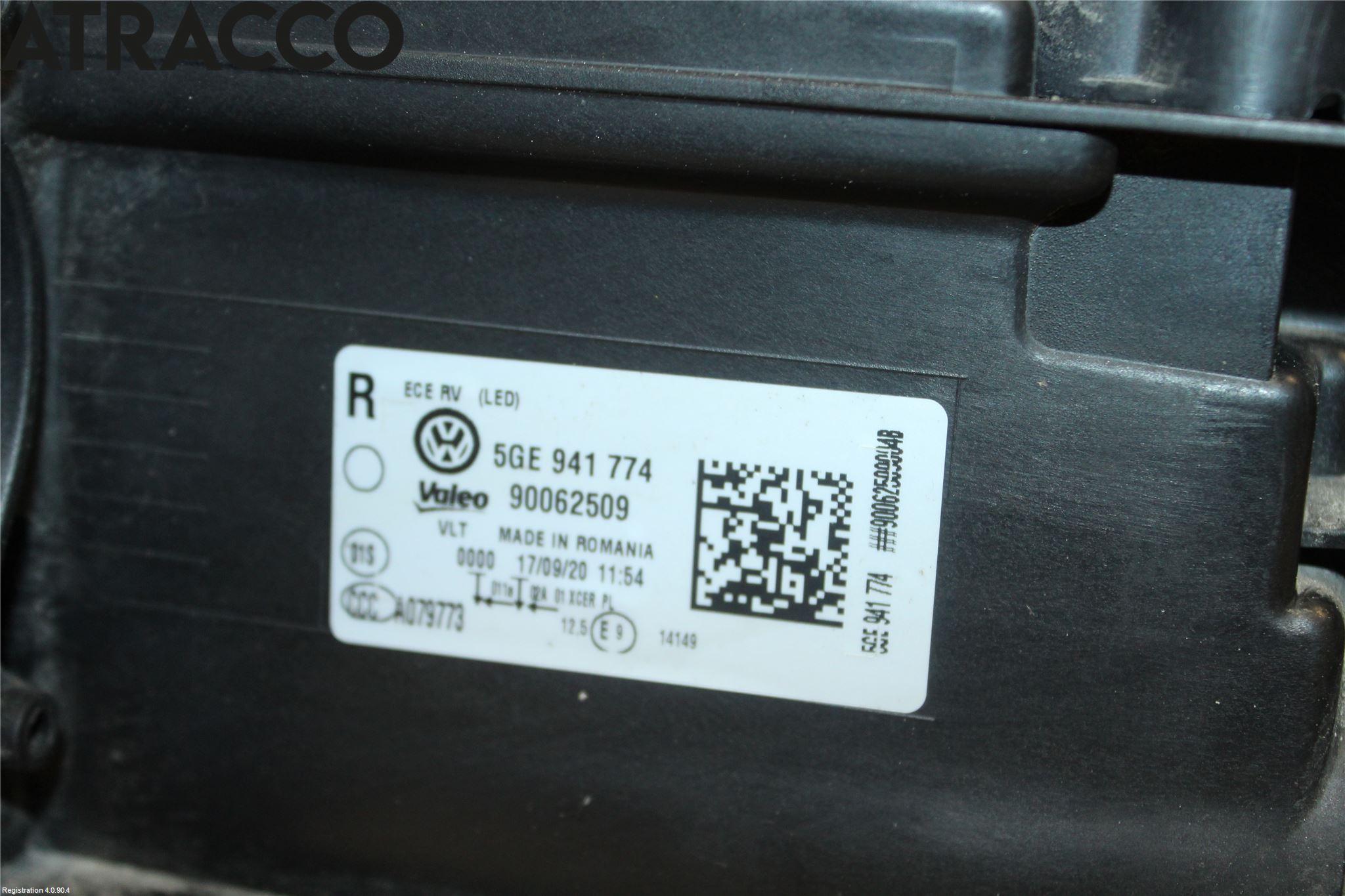 Volkswagen VW GOLF / E-GOLF VII 13-20 Strålkastare Höger