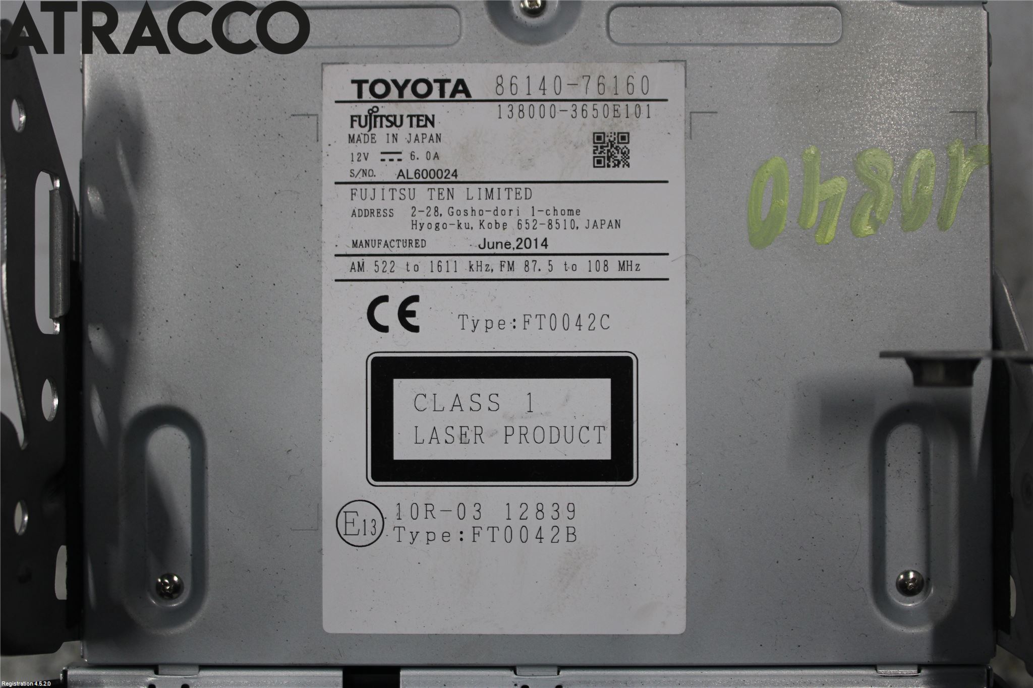 Lexus CT 200h Cd Radio - Multimediapanel