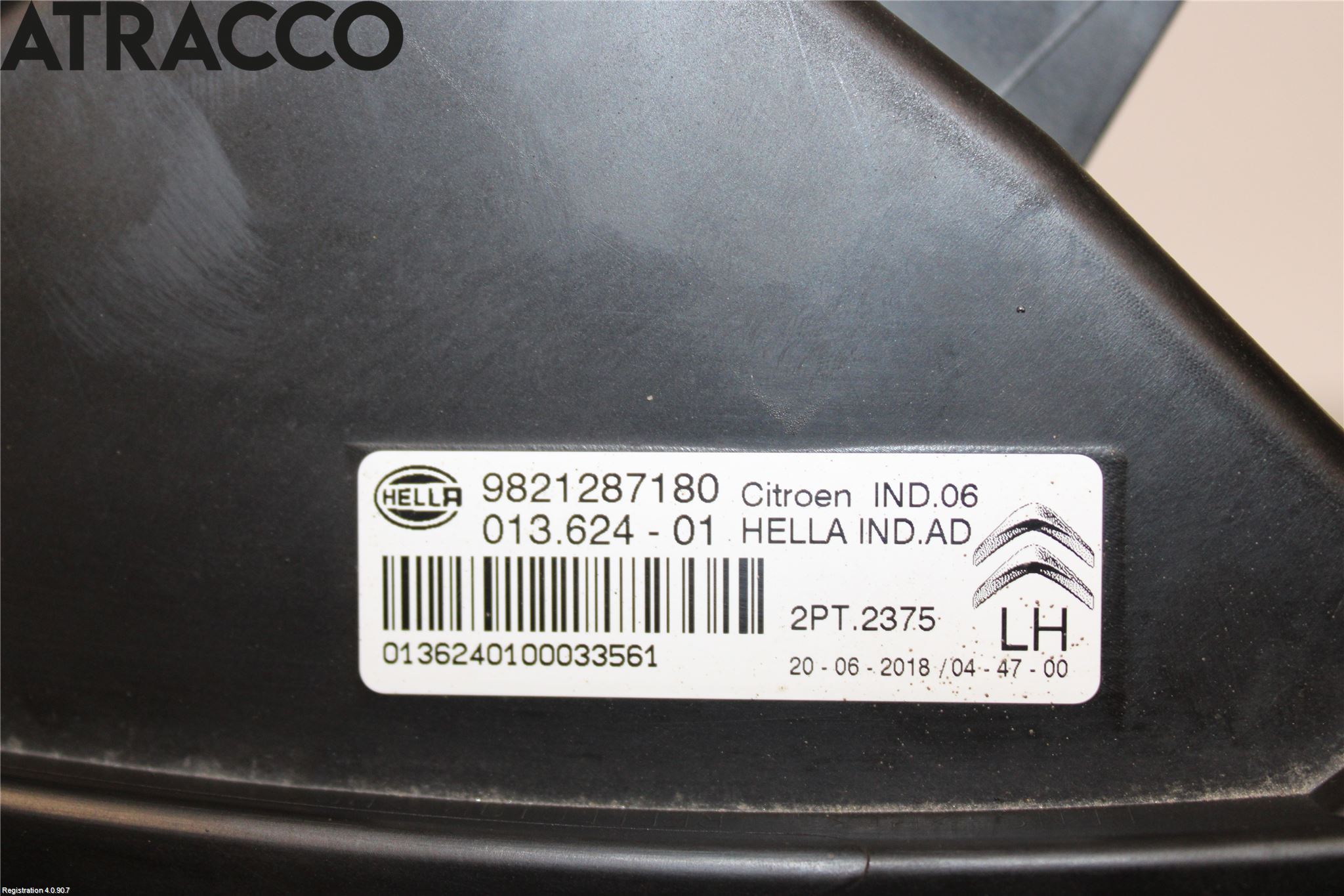 Citroen C4 CACTUS 14-20 Strålkastare Vänster