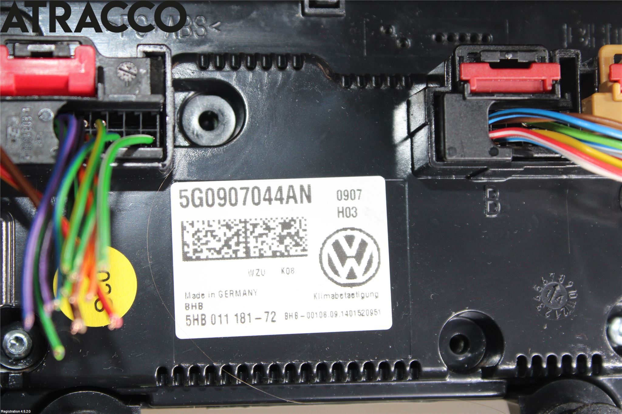 Volkswagen VW GOLF / E-GOLF VII 13-20 Ac Styrenhet Ac Manöveren