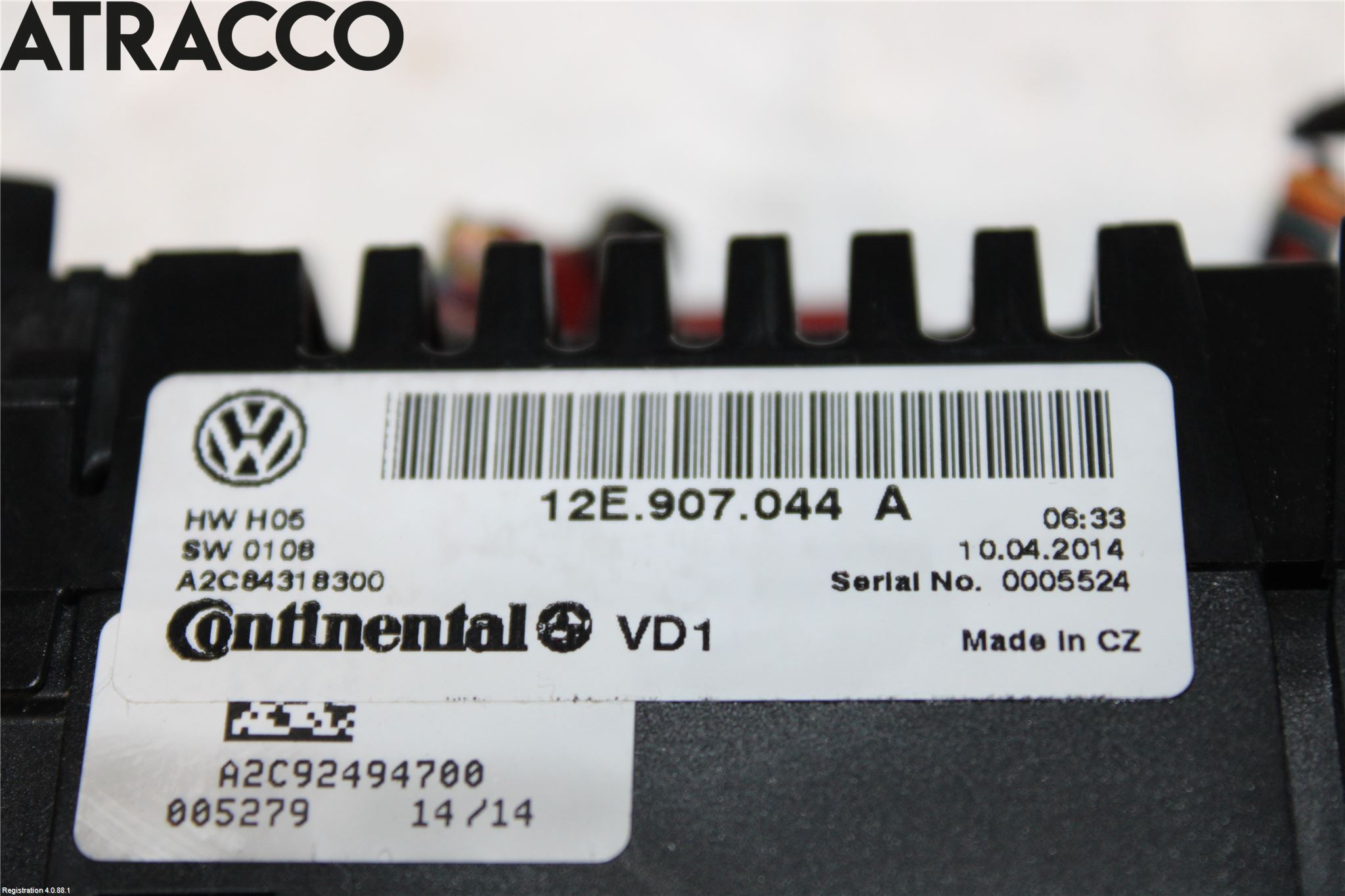 Volkswagen VW UP! / E-UP! Ac Styrenhet Ac Manöveren