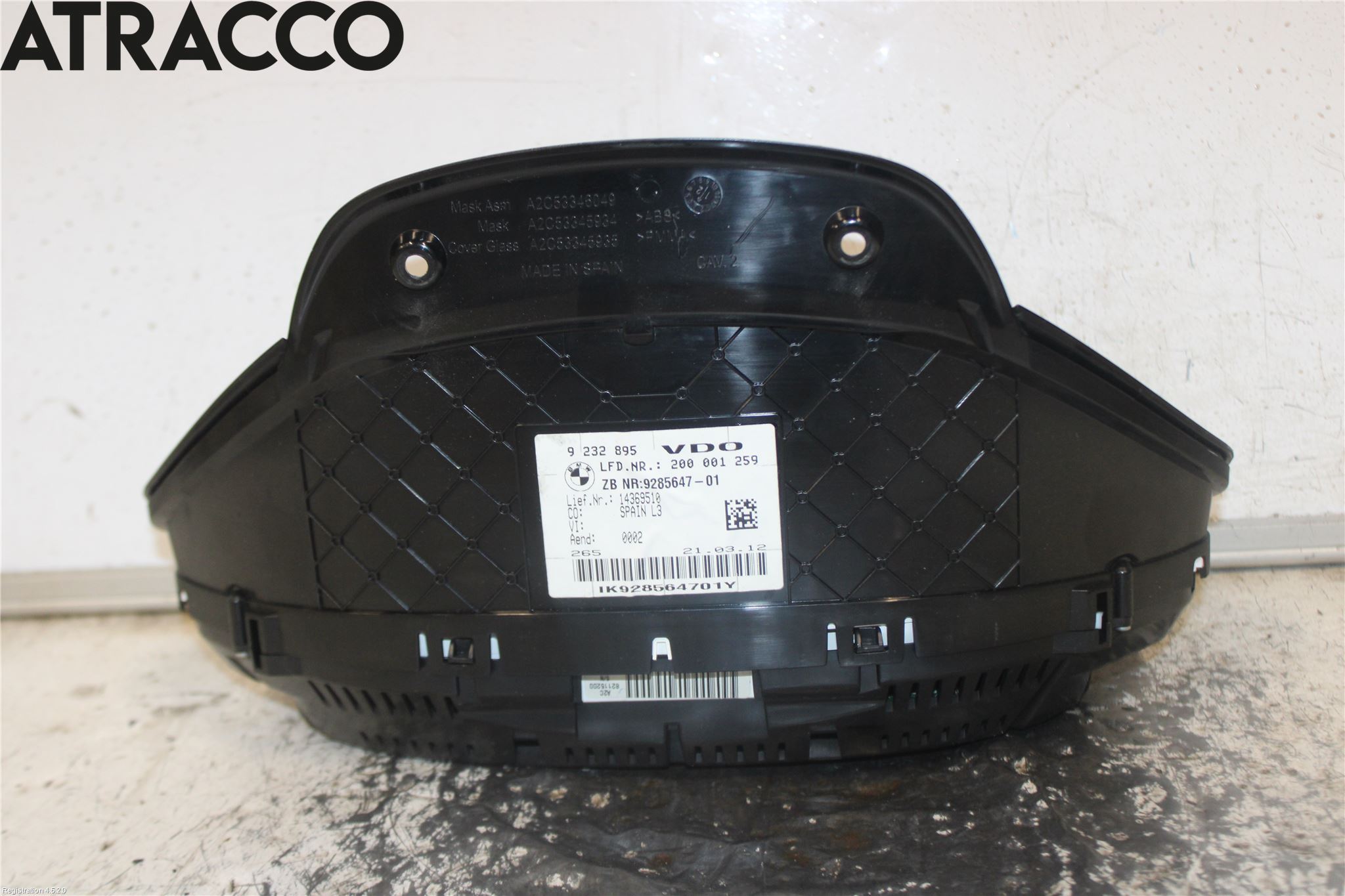 BMW 3 F30/F31/F80 12-19 Instrument Komb