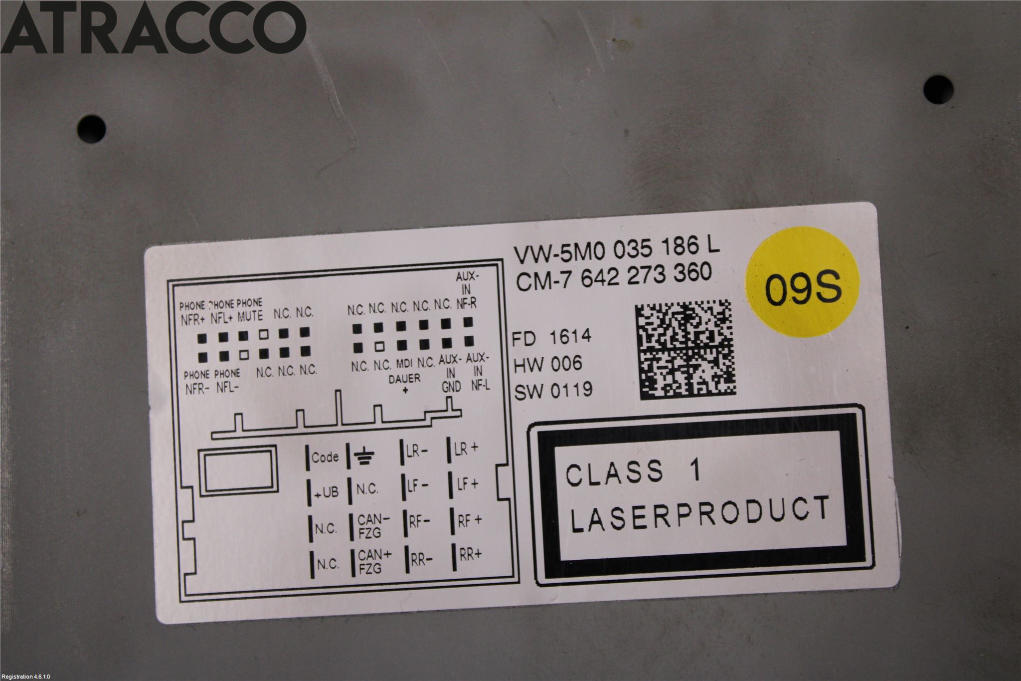 Volkswagen VW TRANSP/CARAVELLE (T5) 04-15 Cd Radio - Multimediapanel