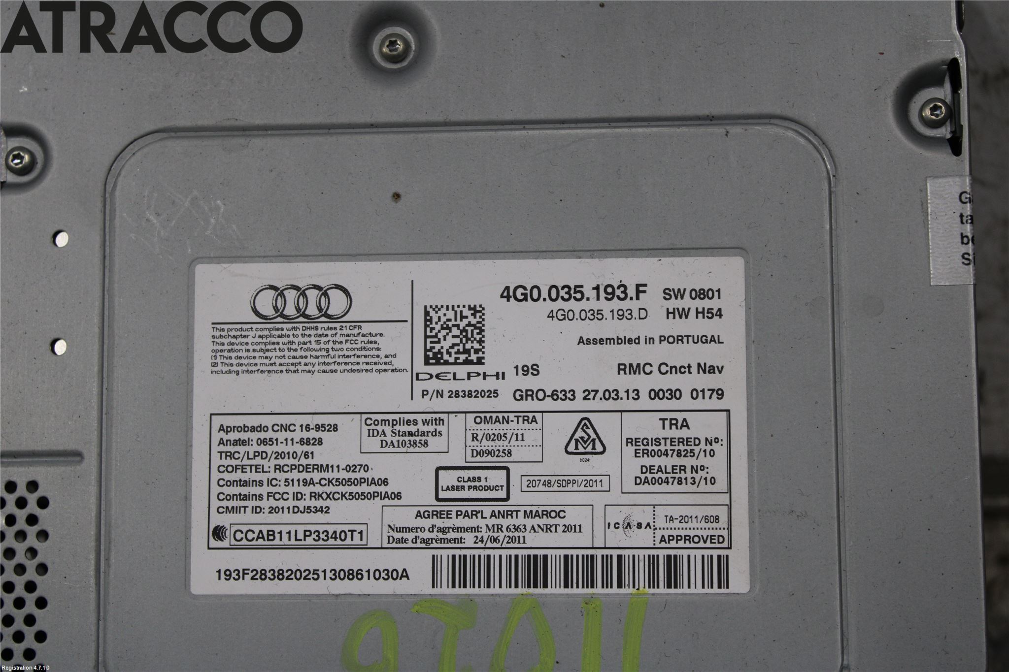 Audi A6/S6 4G 11-18 Radio-Stereo Förstärkare