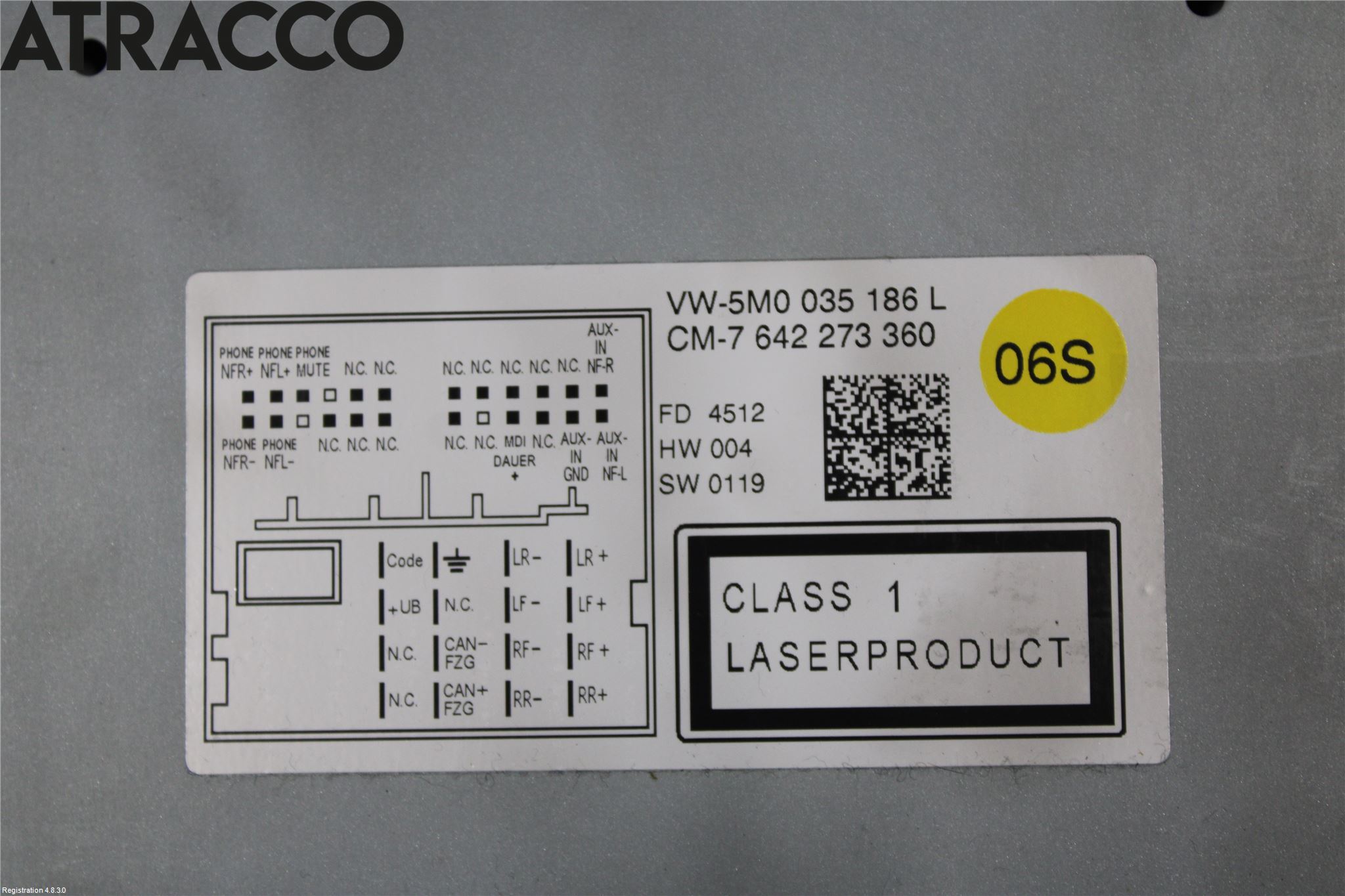Volkswagen VW TRANSP/CARAVELLE (T5) 04-15 Cd Radio - Multimediapanel