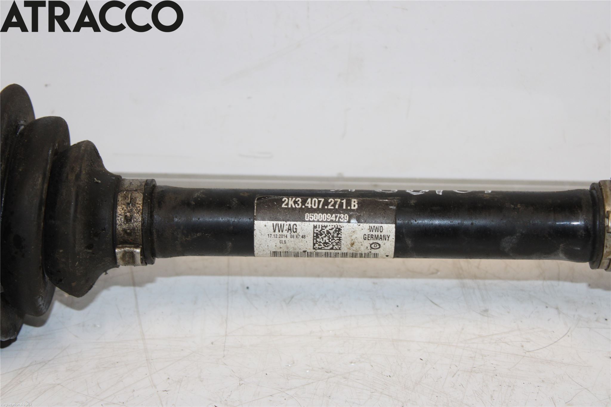 Volkswagen VW CADDY 11-15 Drivaxel Bak Vänster