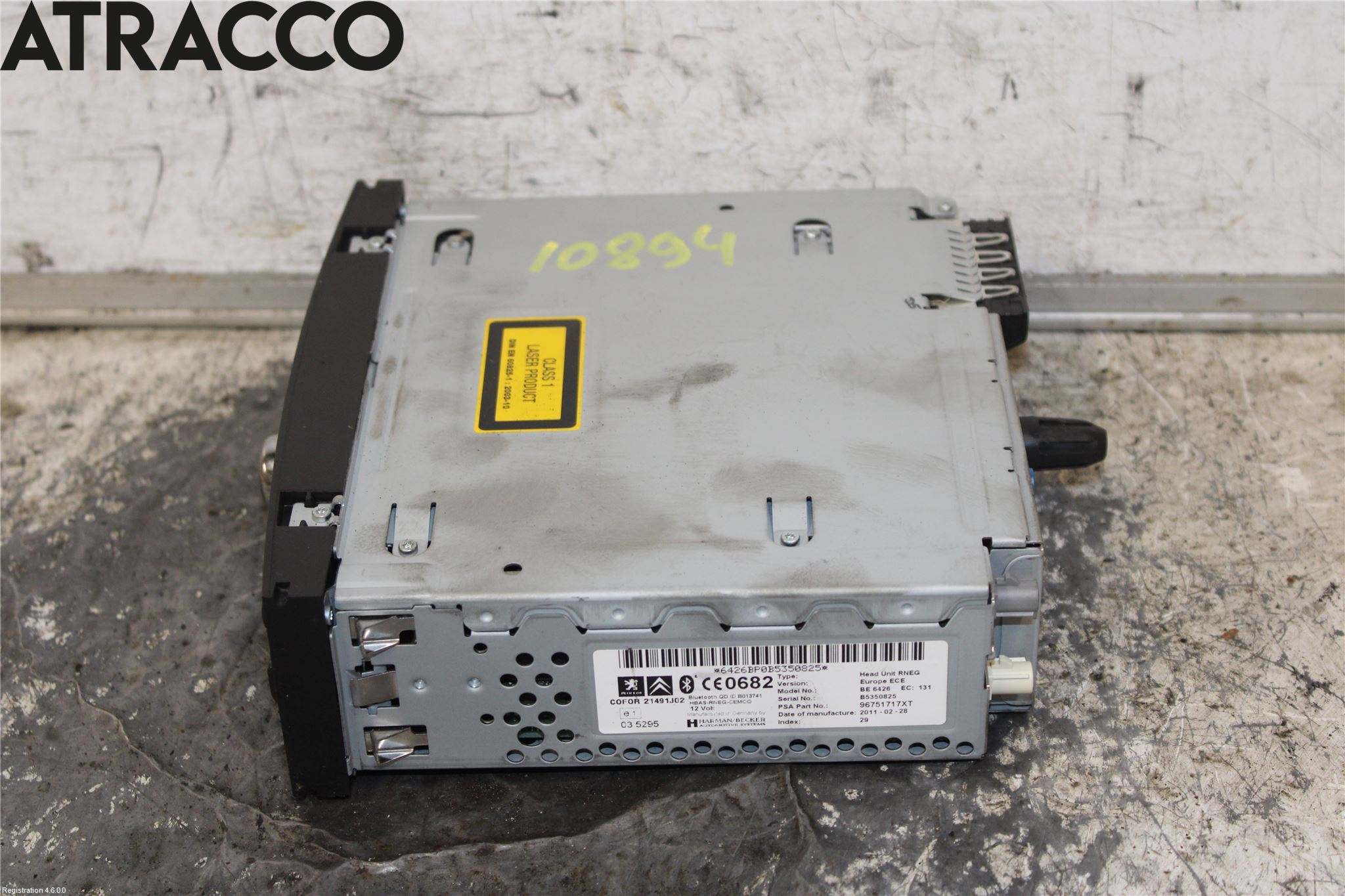 Peugeot 5008 10-16 Cd Radio - Multimediapanel