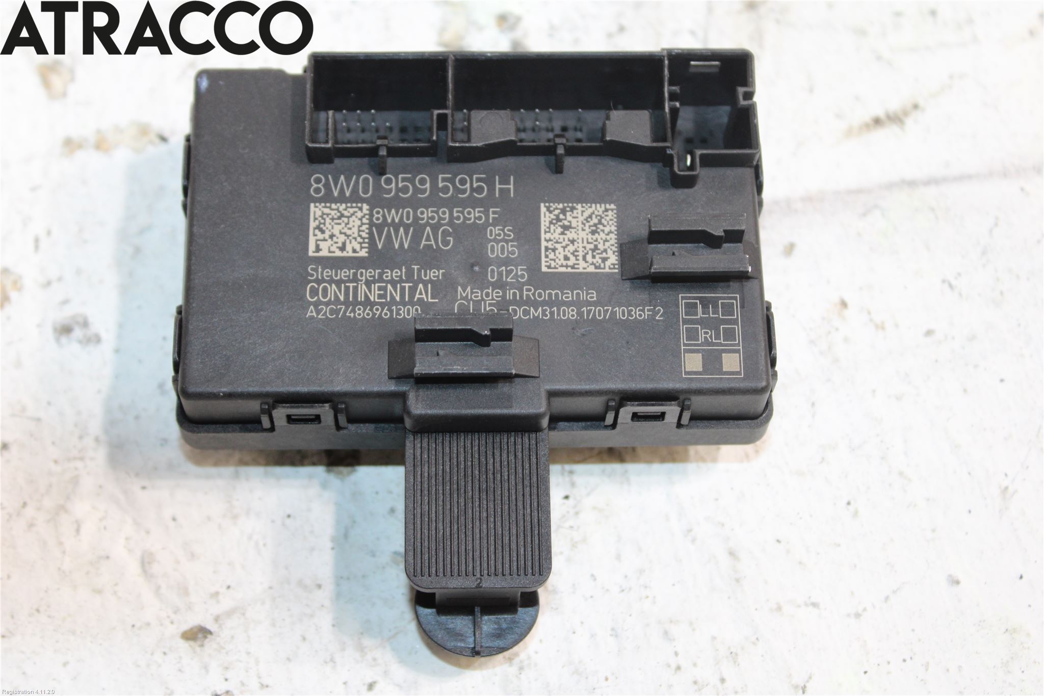 Audi A4/S4 B9 16-19 Styrenhet Dörr
