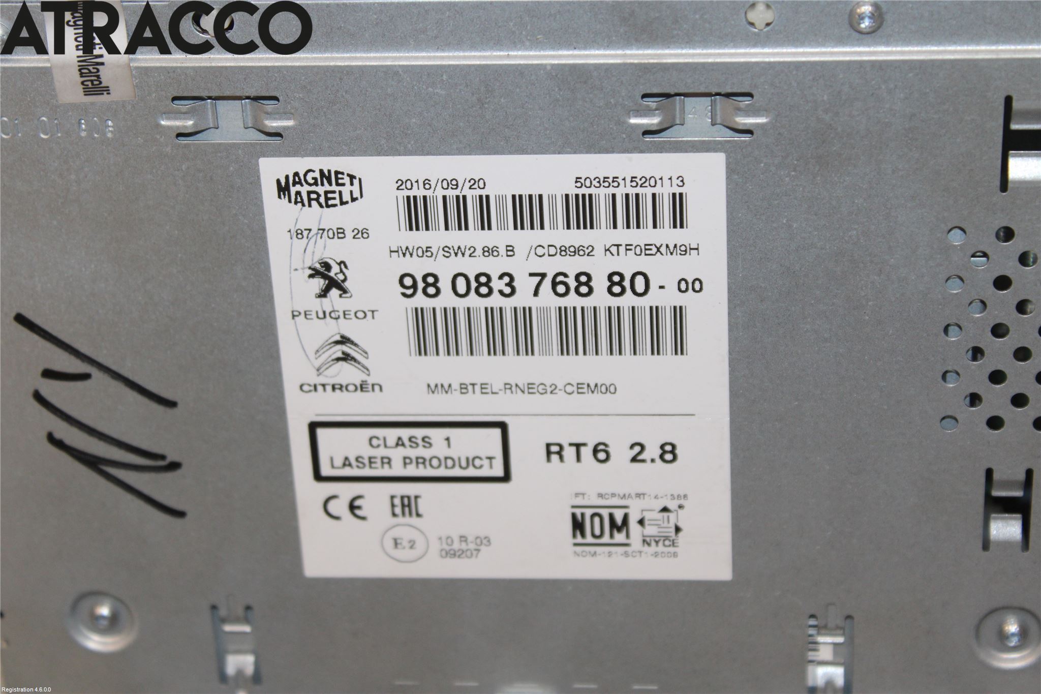 Peugeot 508 11-18 Cd Radio - Multimediapanel