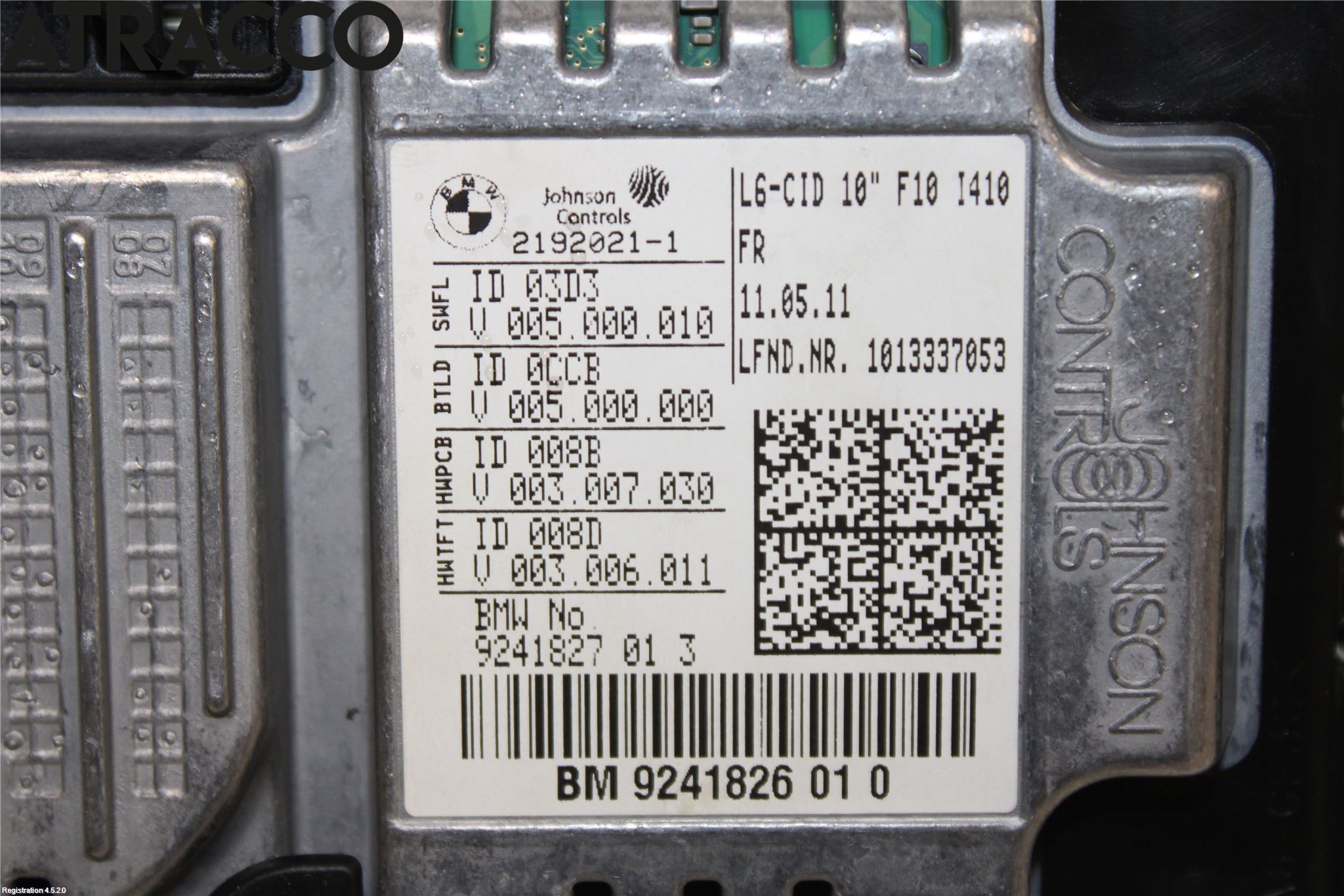 BMW 5 F10/F11/F18 09-17 Multifunktionsdisplay