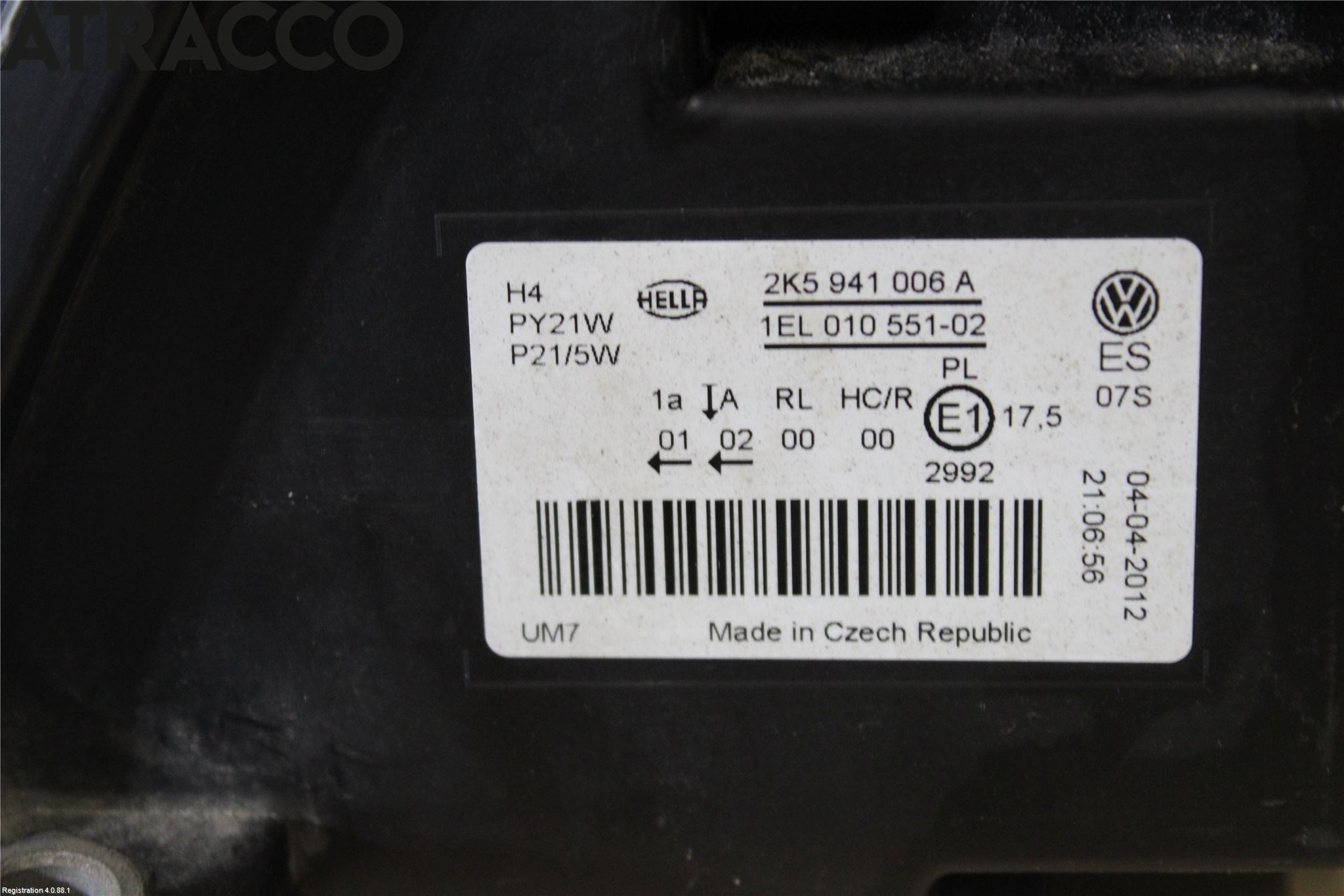 Volkswagen VW CADDY 11-15 Strålkastare Höger