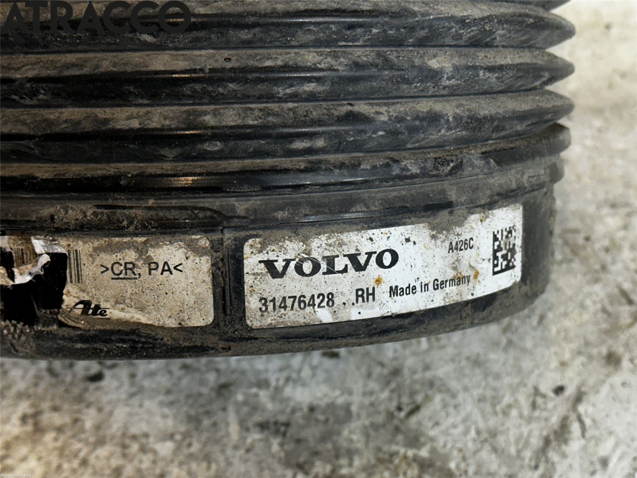 Volvo XC90/RECHARGE 16- Nivå-Luftfjädring Bälg